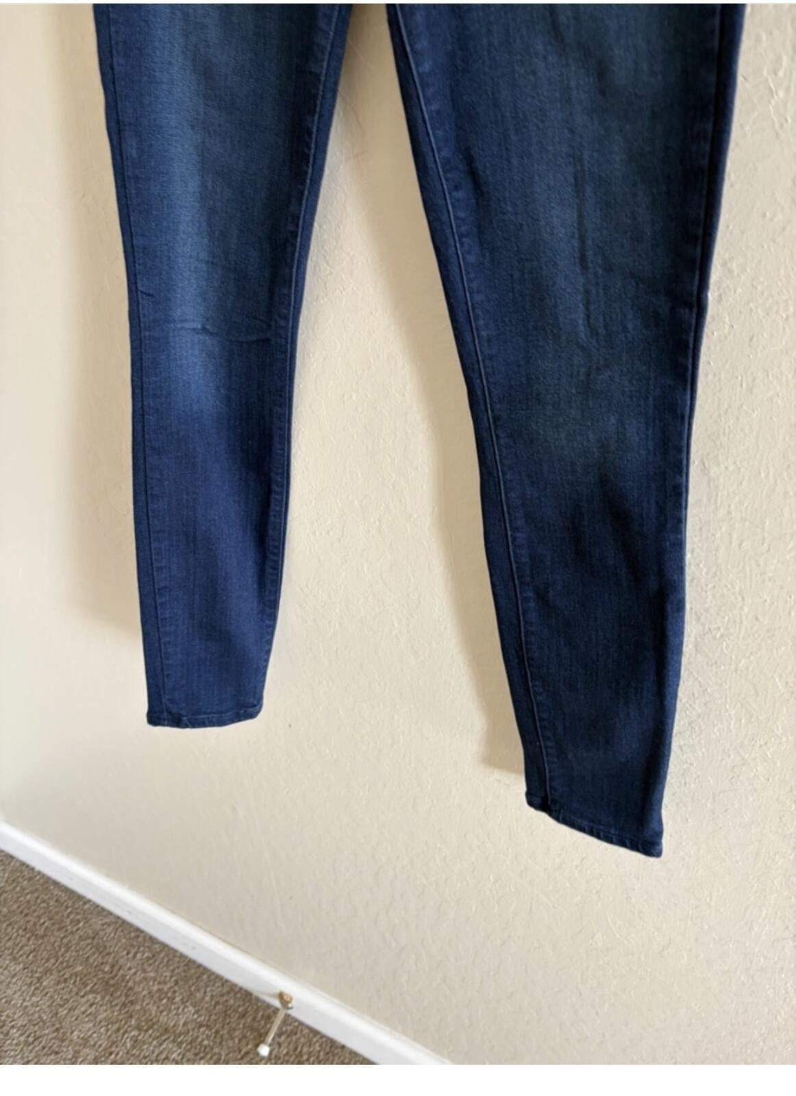 Paige PAIGE Verdugo Dark Navy Ankle Skinny Jeans Size 29" - 4 Thumbnail