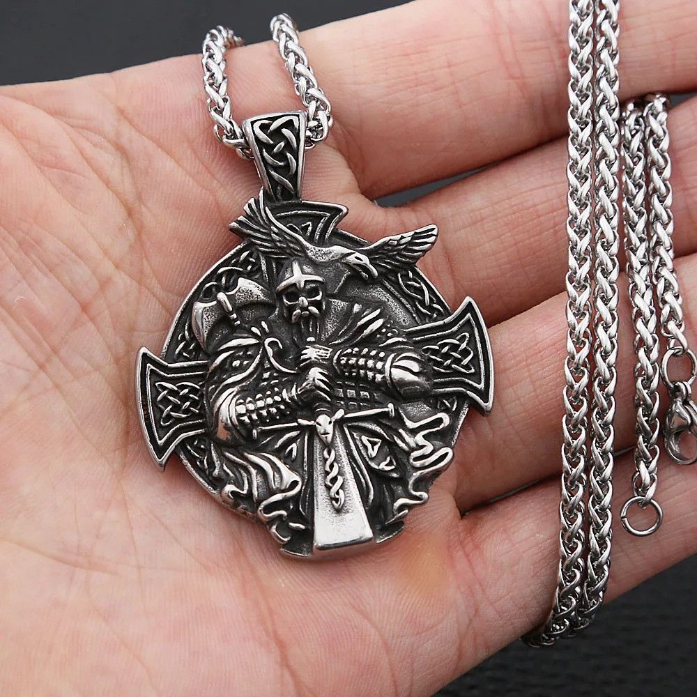 Other Vintage Viking Warrior Pendant Necklace Size ONE SIZE - 5 Thumbnail