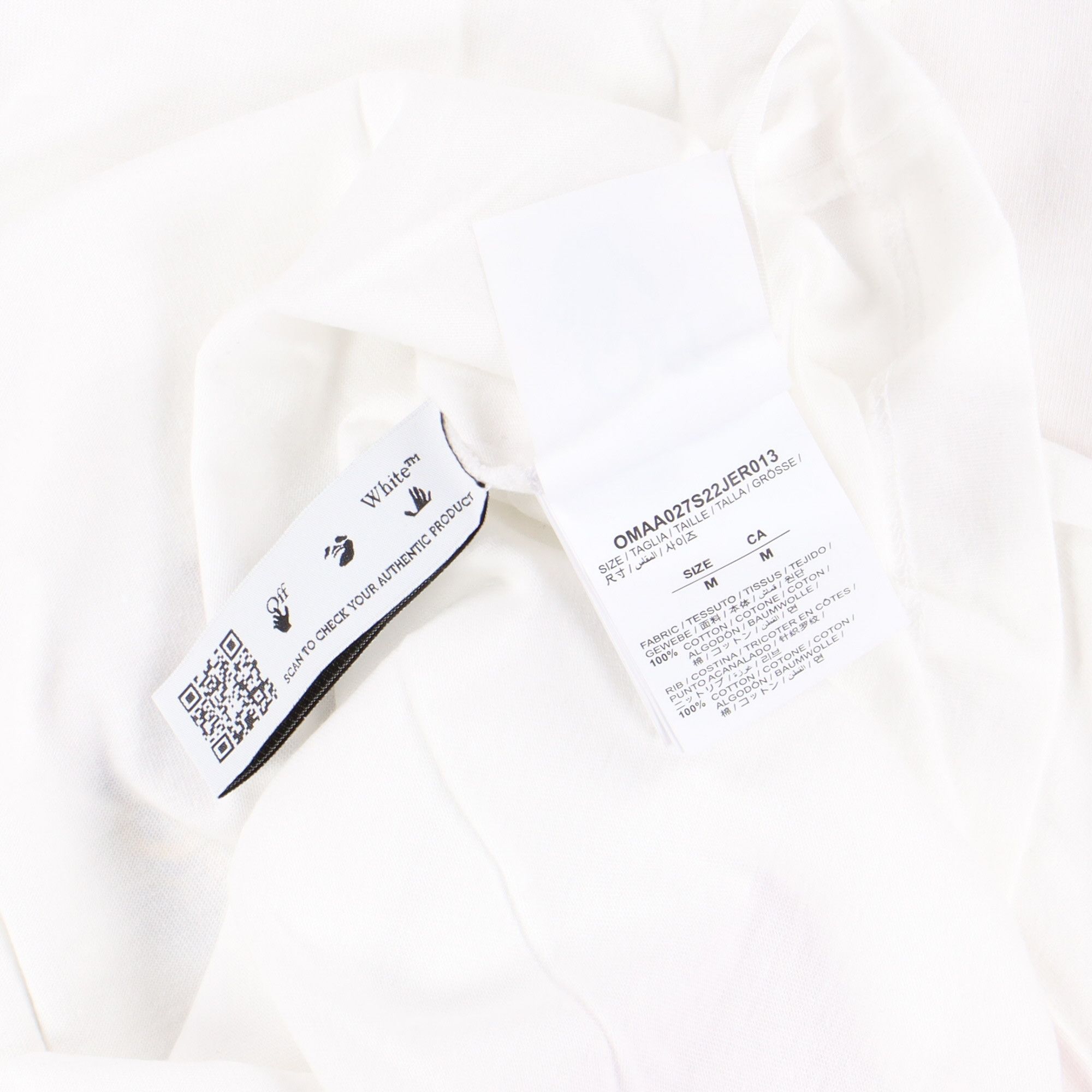 Off-White White and Fuchsia 90's DJ Arrows T-Shirt Size US M / EU 48-50 / 2 - 9 Thumbnail