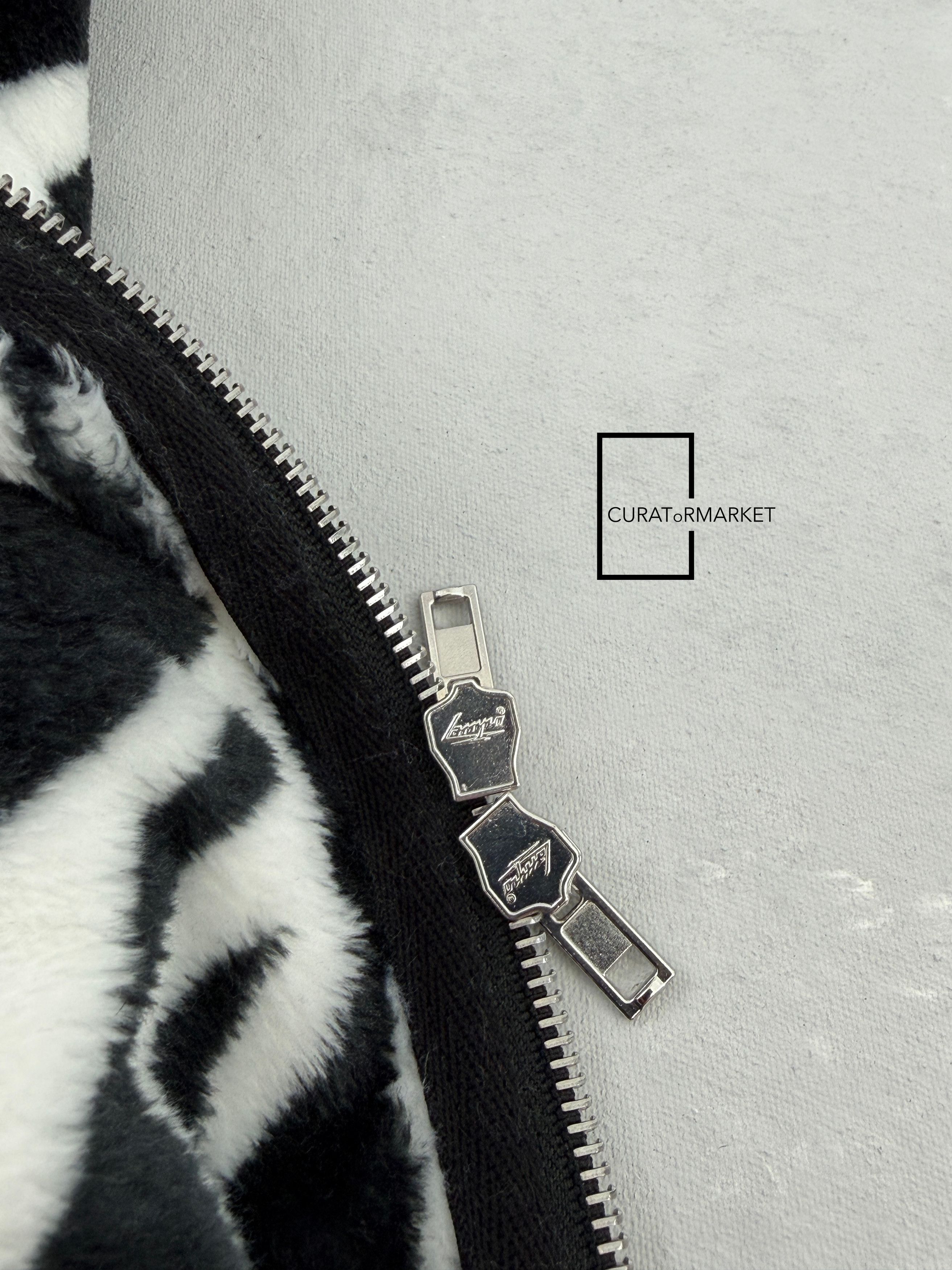 Vetements RARE Runway Zebra Print Fleece Zip Side Pocket Jacket SS23 Size US L / EU 52-54 / 3 - 14 Thumbnail