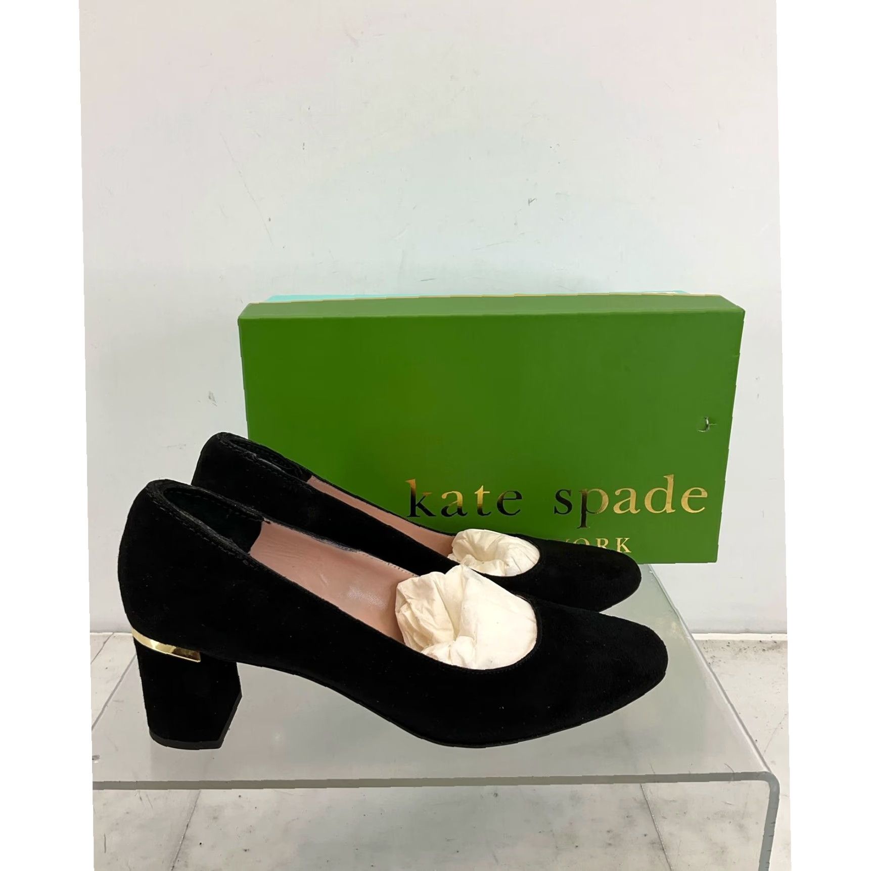 Vintage Luxurious Black Suede Kate Spade Dolores Too Pumps Made in Italy Size 8M Grailed