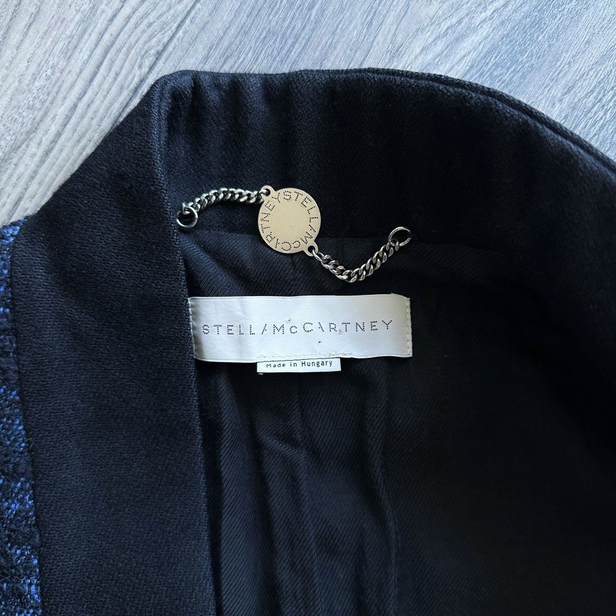 Stella McCartney Stella McCartney 2012 Collection Navy Blue / Blue Wool Coat Size XS / US 0-2 / IT 36-38 - 2 Thumbnail