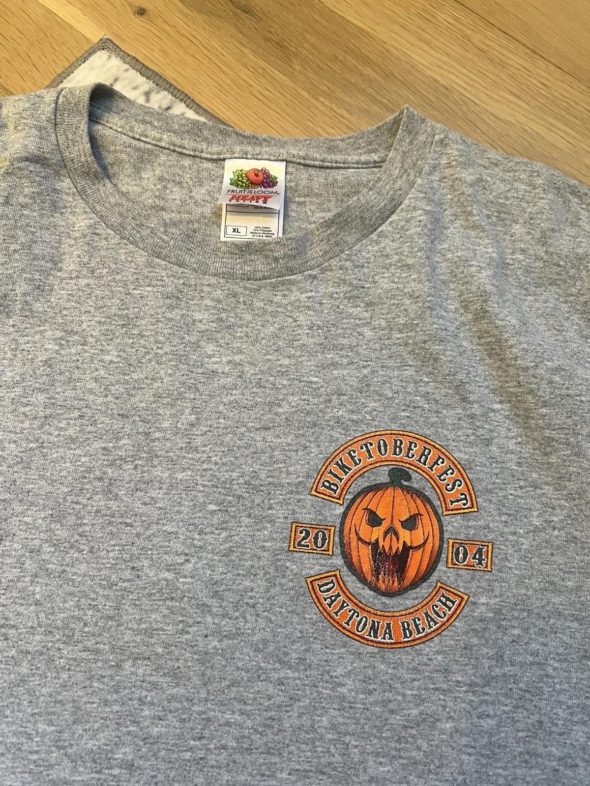 Harley Davidson 2004 Biketoberfest T-Shirt Grey Size XL Size US XL / EU 56 / 4 - 2 Thumbnail