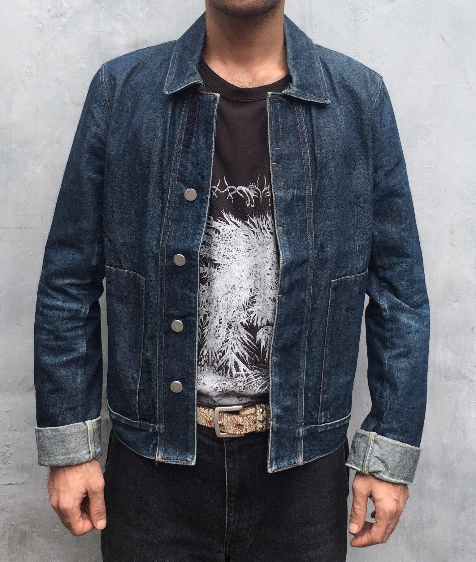 Tsumori Chisato Tsumori Chisato Issey Faded Indigo Denim Jacket Size US M / EU 48-50 / 2 - 2 Thumbnail