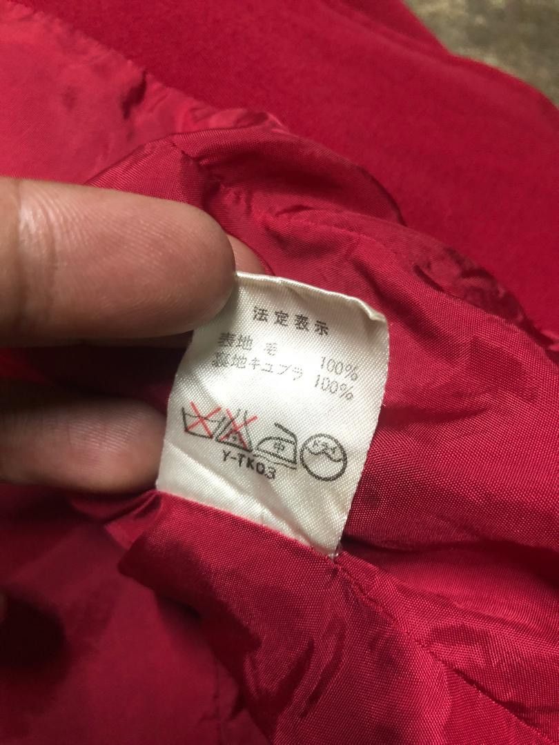 Christian Dior Monsieur Christian Dior PRET-A-PORTER Red Coat Jacket No Collar Size M / US 6-8 / IT 42-44 - 13 Thumbnail