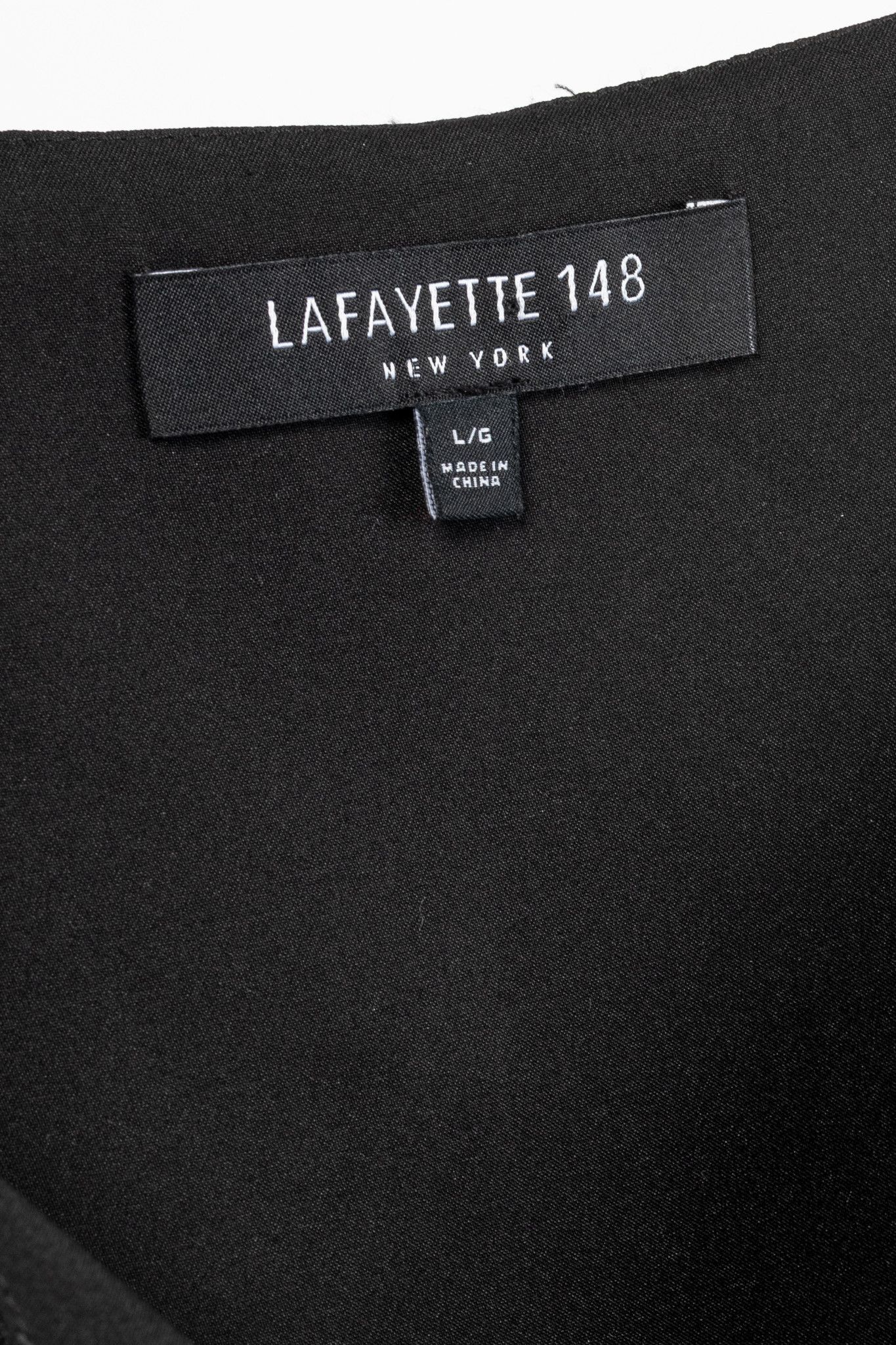 Lafayette 148 Lafayette 148 Thoren Black Silk Sprinkles-Print Shift Dress Size L / US 10 / IT 46 - 4 Thumbnail