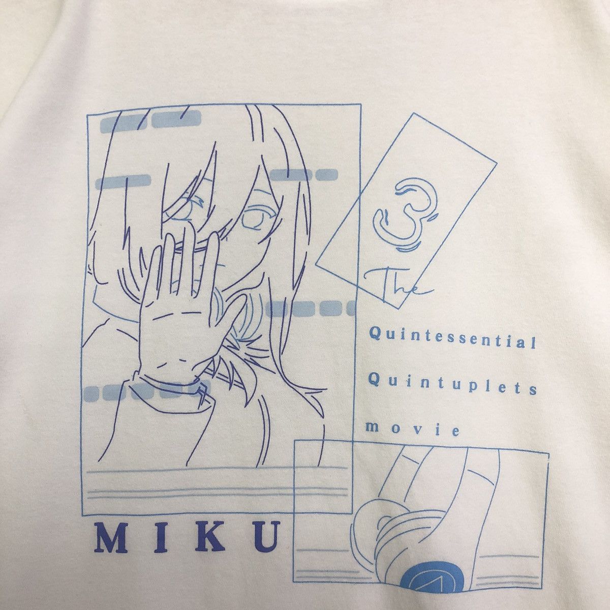 Anime NAKANO MIKU Anime Graphic Wifu Tshirt Size US L / EU 52-54 / 3 - 3 Thumbnail