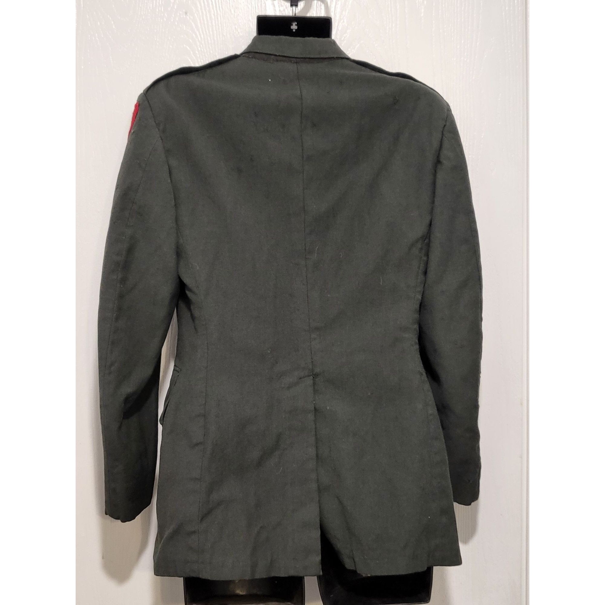 Other Vintage US Army Sargent Uniform Jacket Men Sz 38R Green Miss Size 38R - 7 Thumbnail