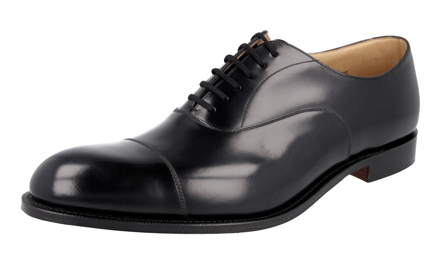 Church's Church's "Dubai" Oxford Black Shoes Size US 7 / EU 40 - 2 Thumbnail