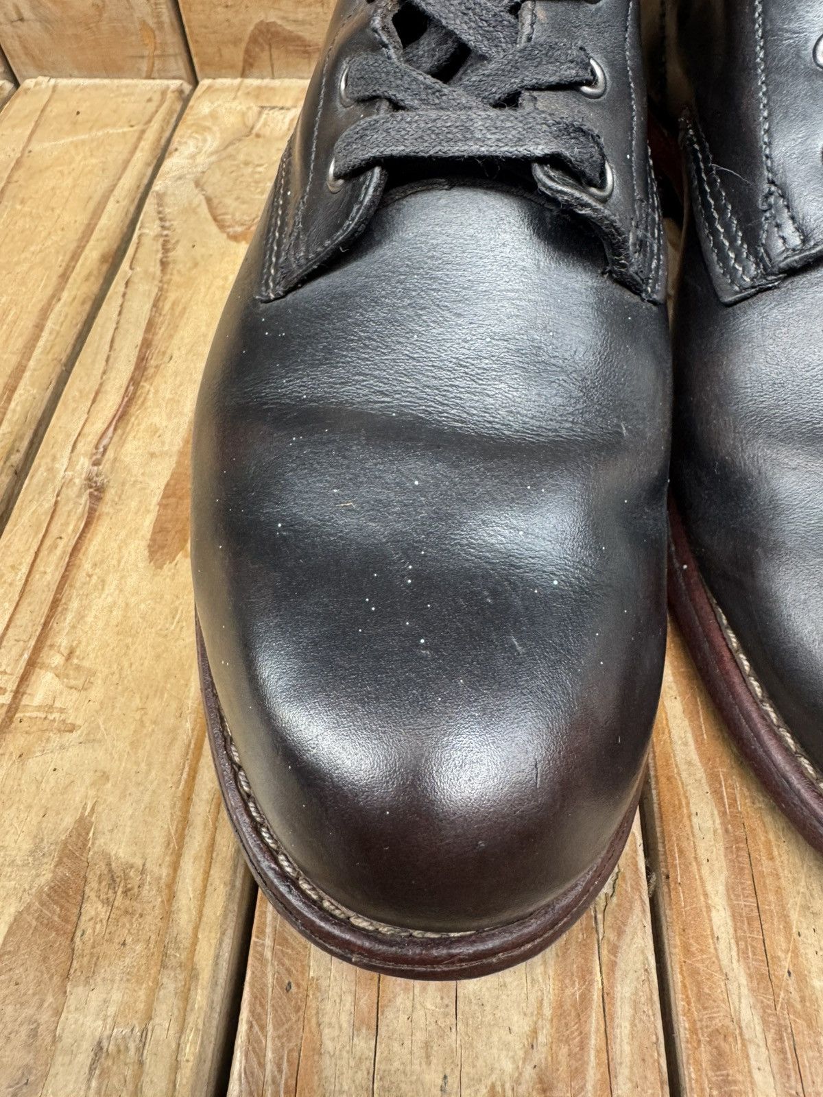 Wolverine Wolverine 1000 Miles Black Leather Boots sz USA 9 D Size US 9 / EU 42 - 5 Thumbnail