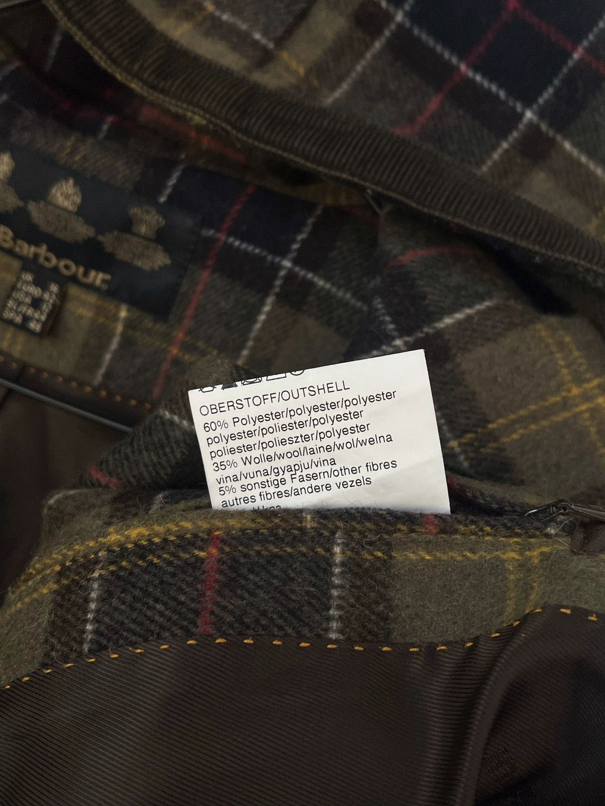 Barbour Barbour Wool Blend Heavy Coat Tartan Plaid Hood Size US M / EU 48-50 / 2 - 6 Thumbnail