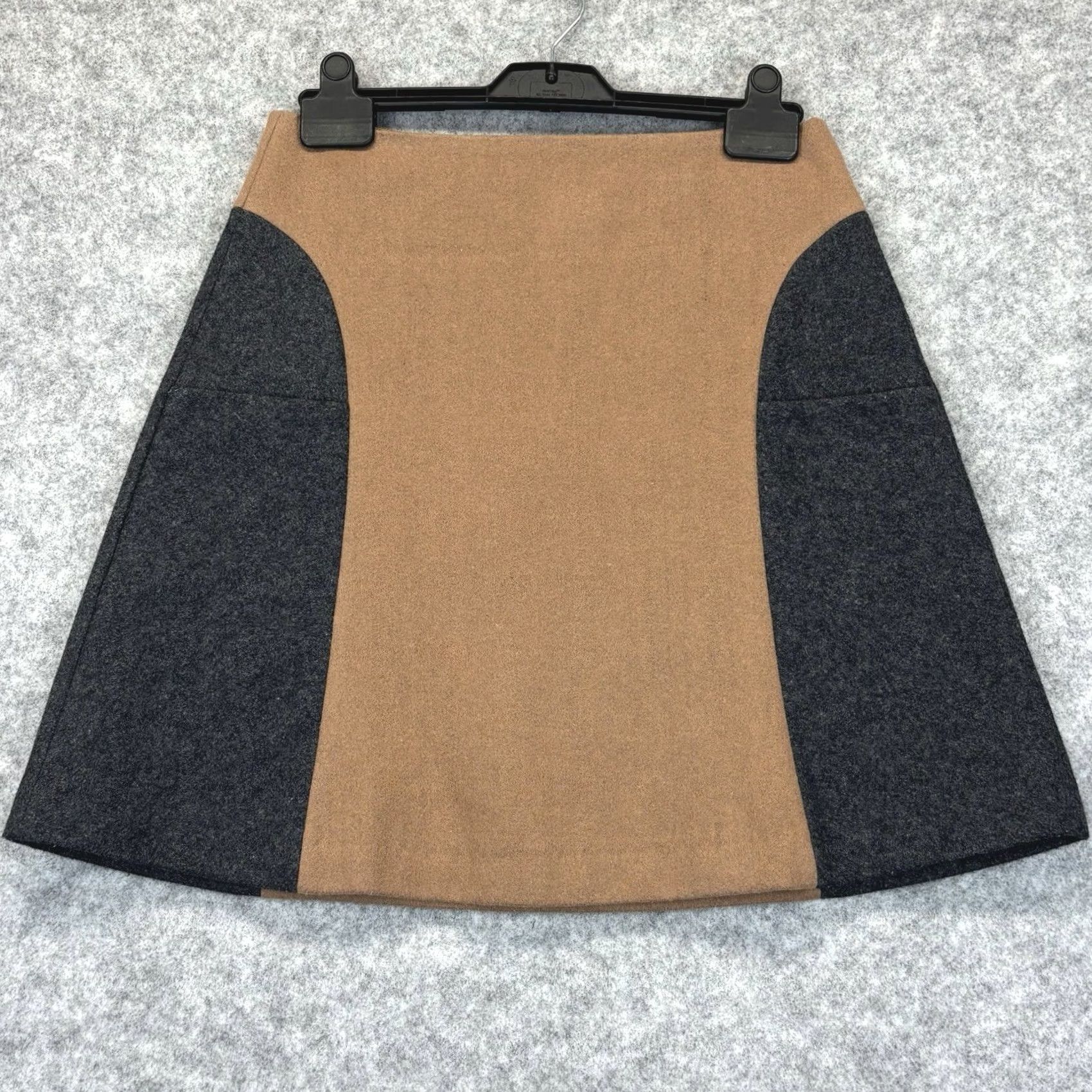 Boden VINTAGE? No — Boden Skirt A line Knee Length camel / grey Size UK8R Wool Blend Ladies Size 30" / US 8 / IT 44 - 2 Thumbnail