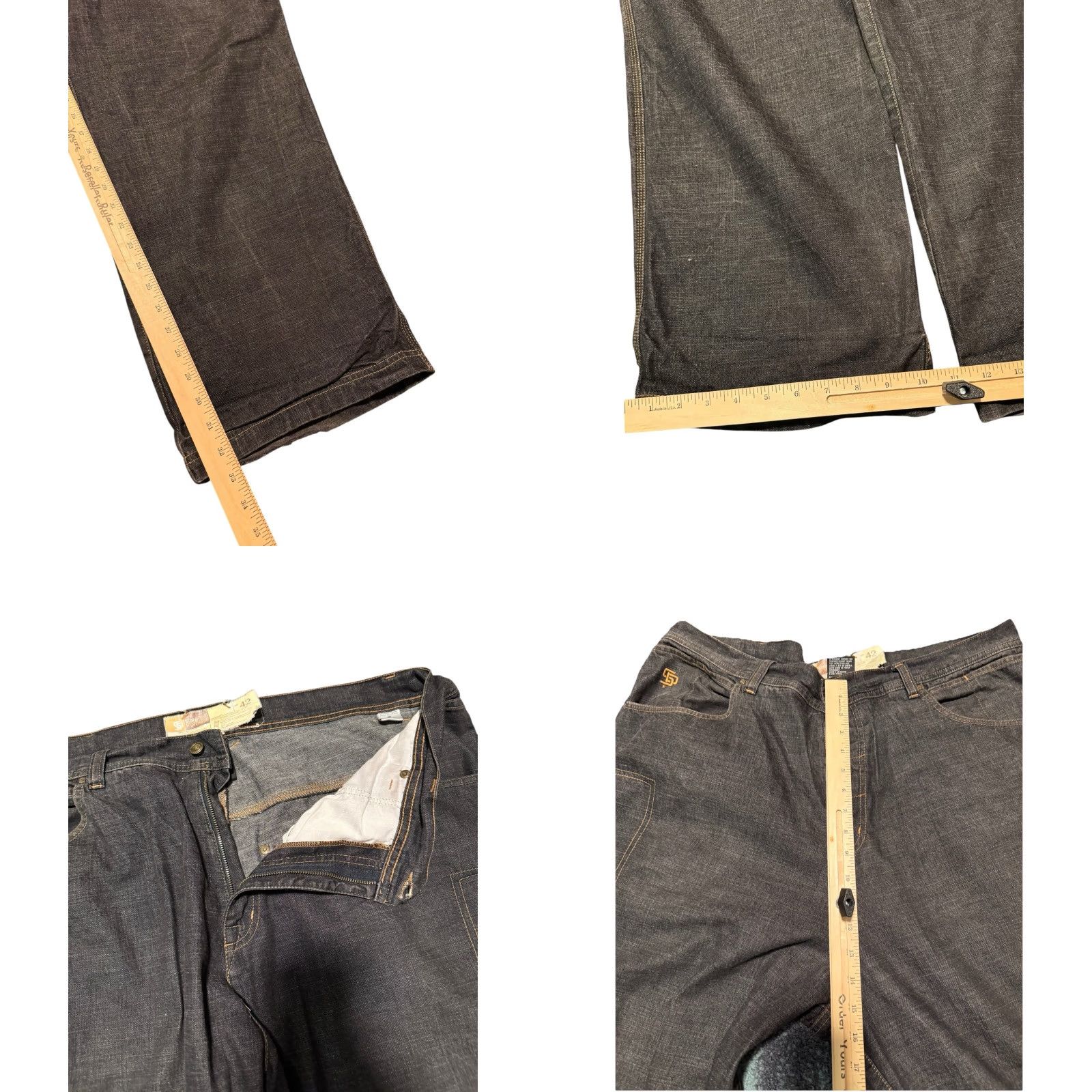 Vintage VINTAGE State Property Jeans 42x33 Wide-Leg Denim Hip Hop 2000s Baggy Men's Jeans 42x33 Size US 42 / EU 58 - 10 Thumbnail