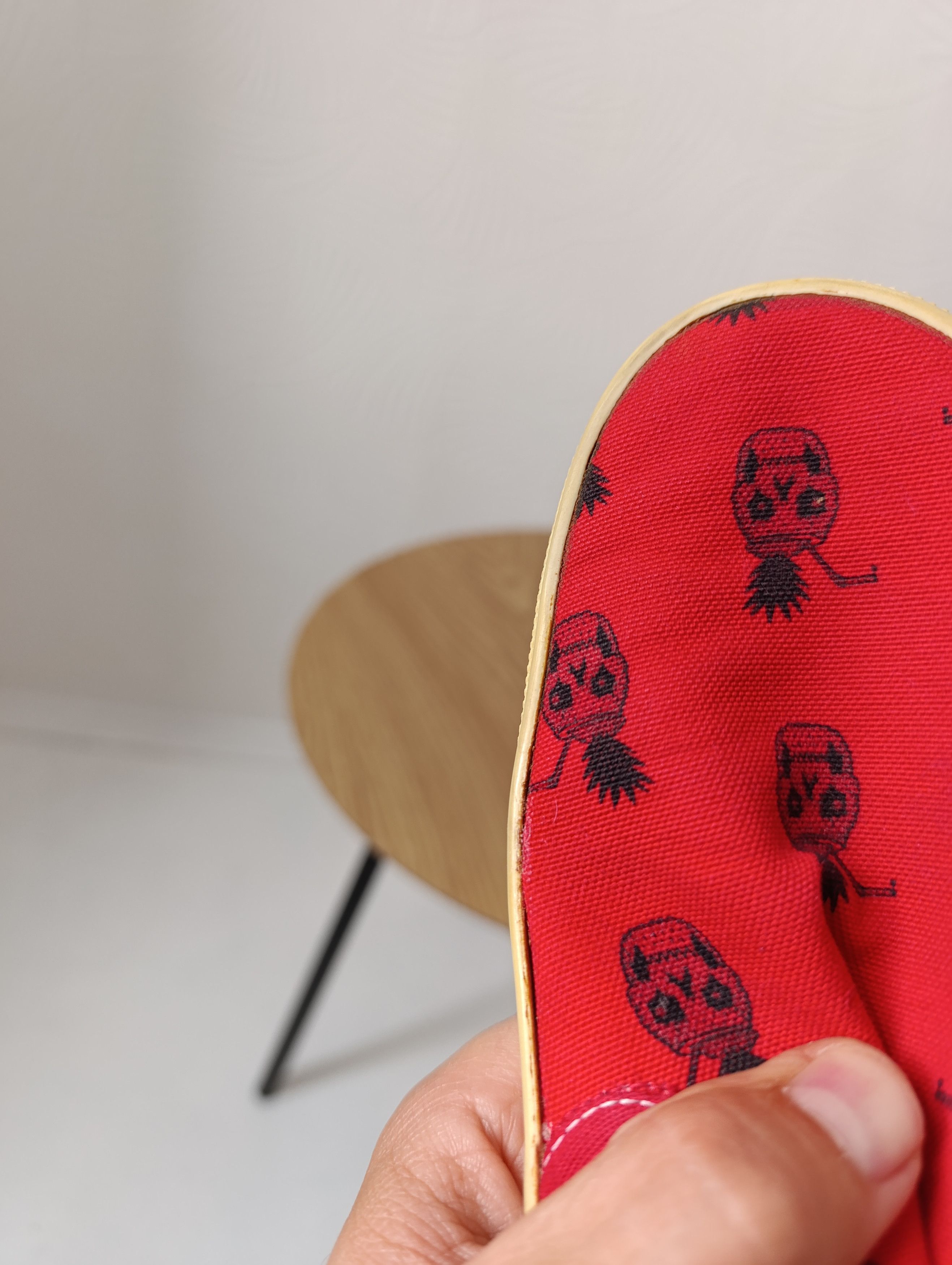 Saint Laurent Paris SAINT LAURENT RED SKULL PINEAPPLE SLIP-ON SNEAKERS Size US 7.5 / IT 37.5 - 21 Thumbnail