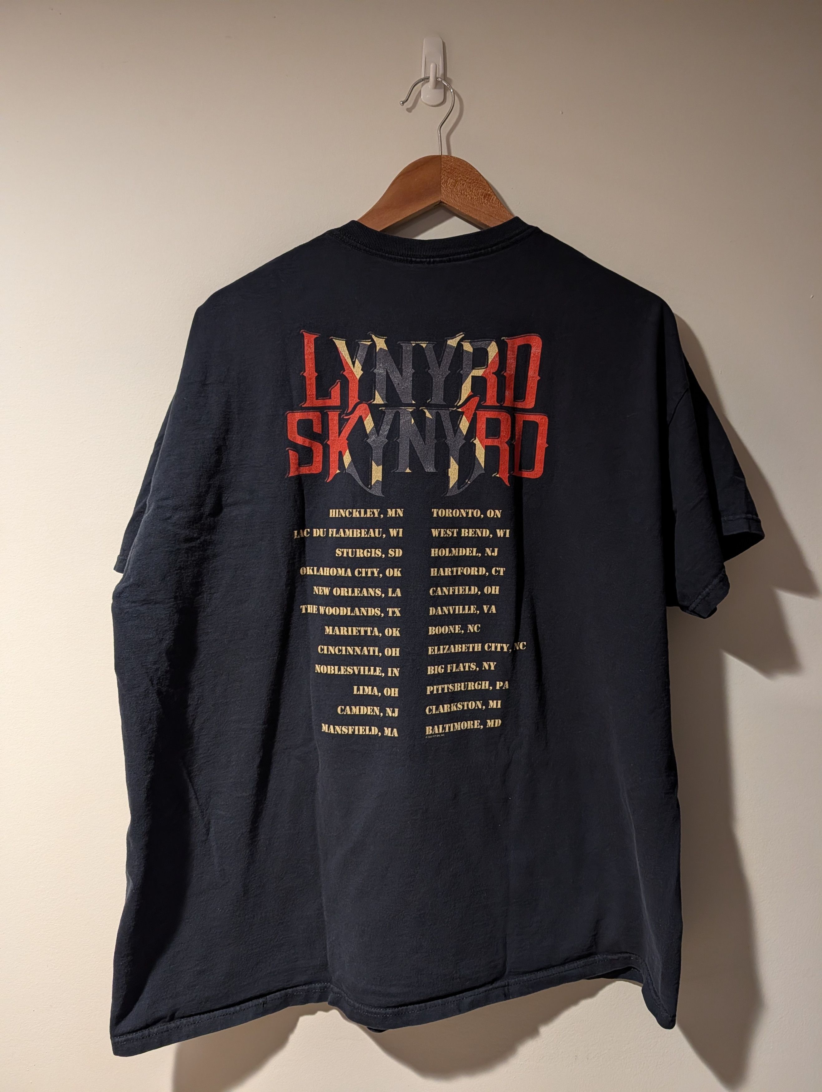 Band Tees Vintage 2008 Lynyrd Skynyrd Band Music Rock Black T-Shirt Size US XXL / EU 58 / 5 - 6 Thumbnail