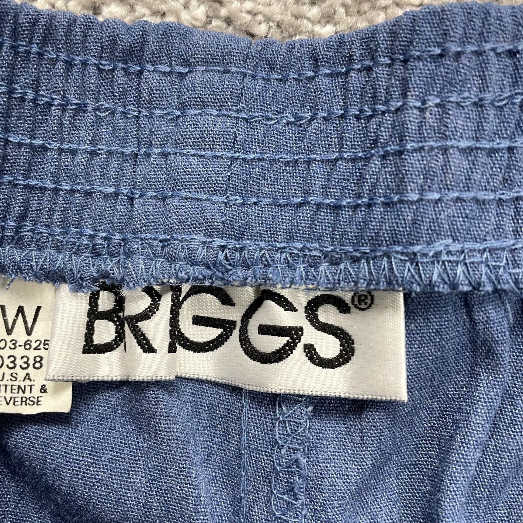 Vintage Briggs Dress Pants Women 22W Blue Tapered High Rise Elastic Waist 34x28 NWD New Size 34" / US 12 / IT 48 - 6 Thumbnail