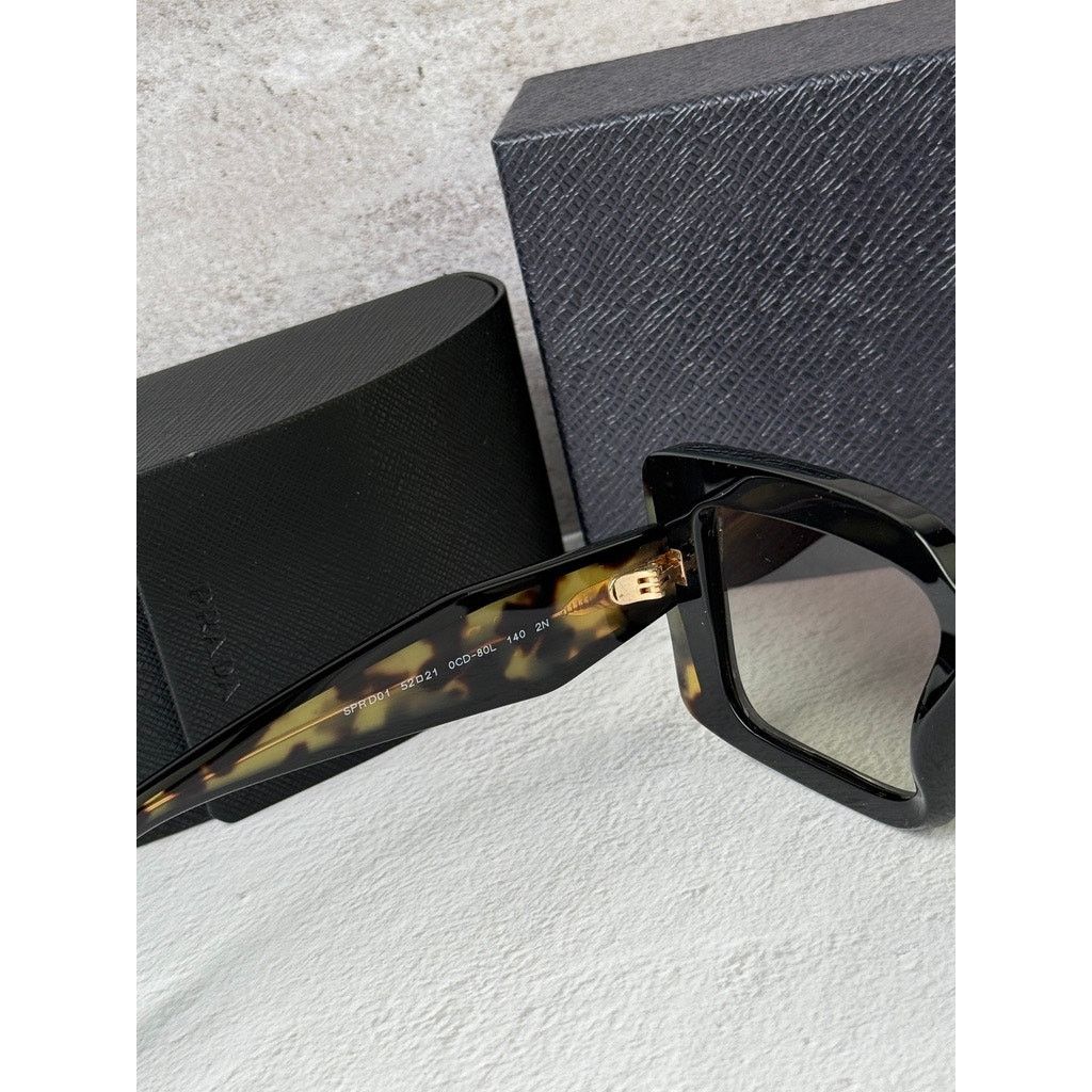 Prada NEW Prada PR D01S Sunglasses in Black Tortoise $390 Size ONE SIZE - 6 Thumbnail