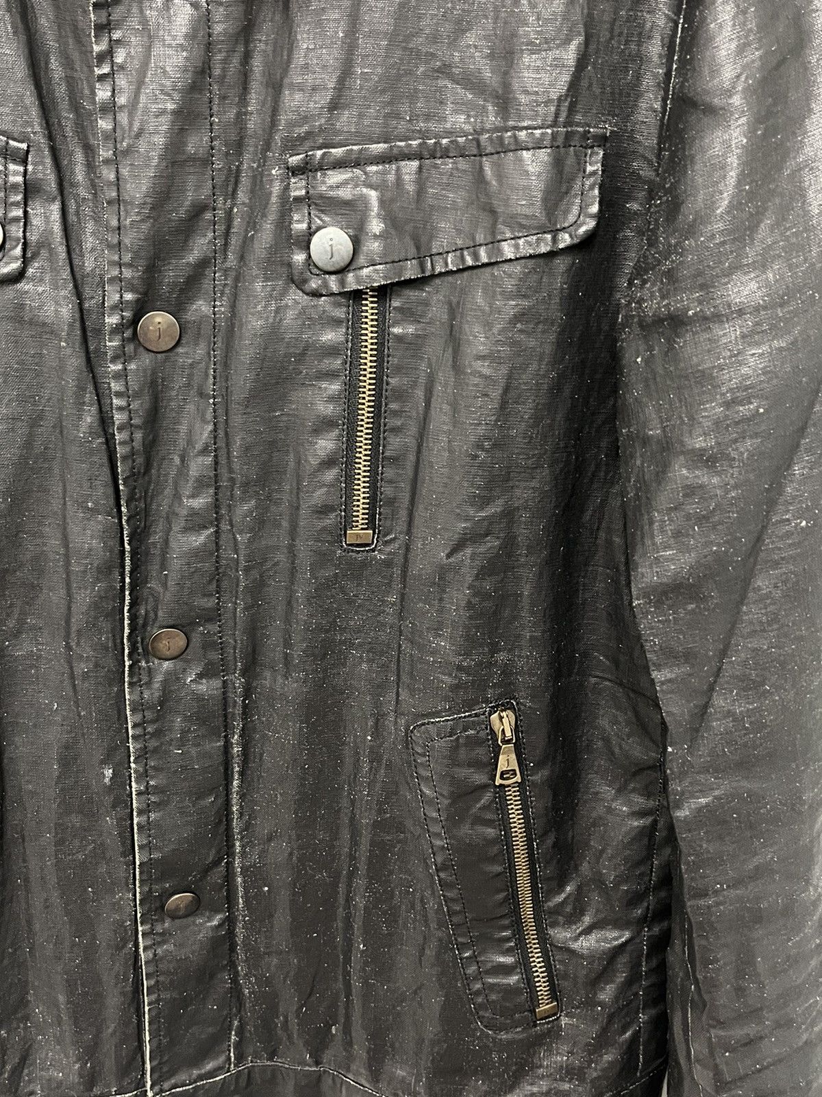 John Varvatos Coated Linen Moto jacket. 36 Size US S / EU 44-46 / 1 - 10 Thumbnail