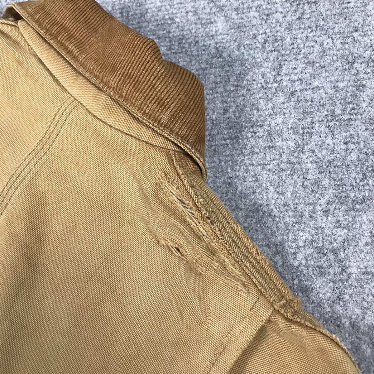 Carhartt × Vintage Carhartt Blanket Jacket Distressed Brown Jacket Size US M / EU 48-50 / 2 - 20 Thumbnail