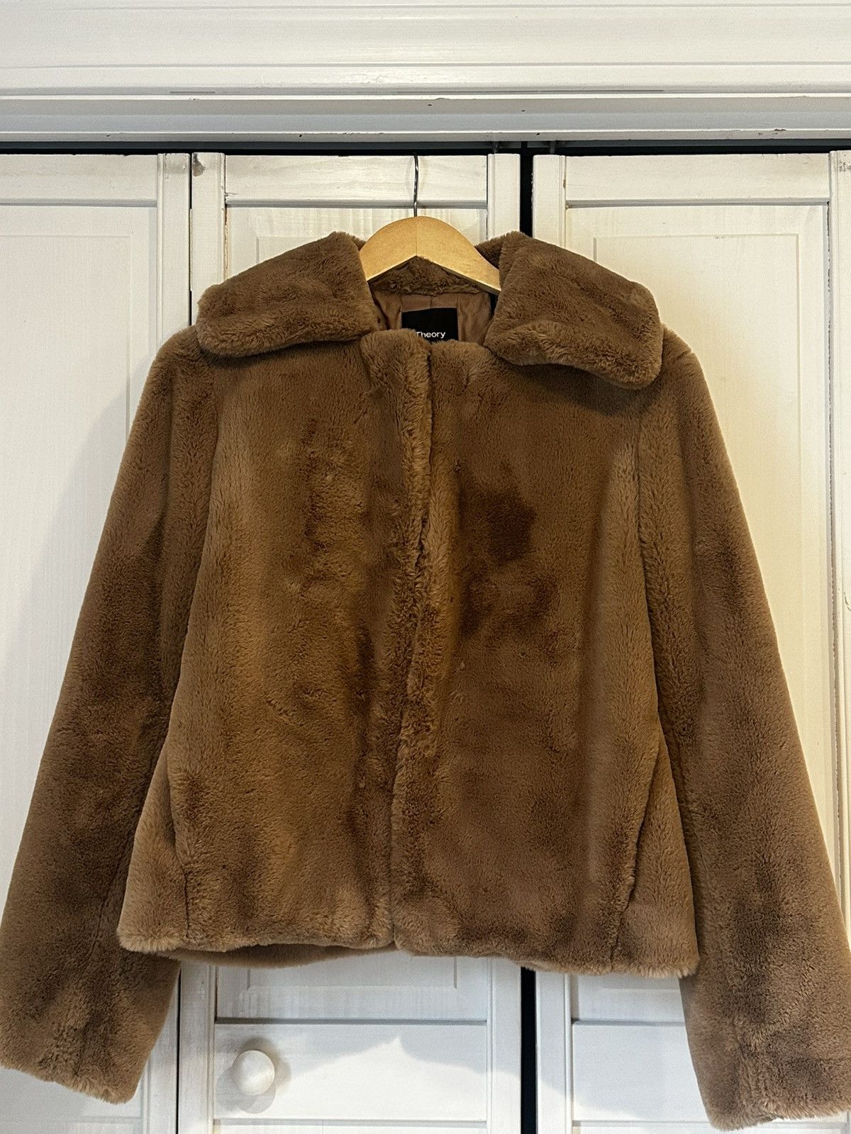Theory Theory Faux Rabbit Luxe Jacket Size US M / EU 48-50 / 2 - 2 Thumbnail