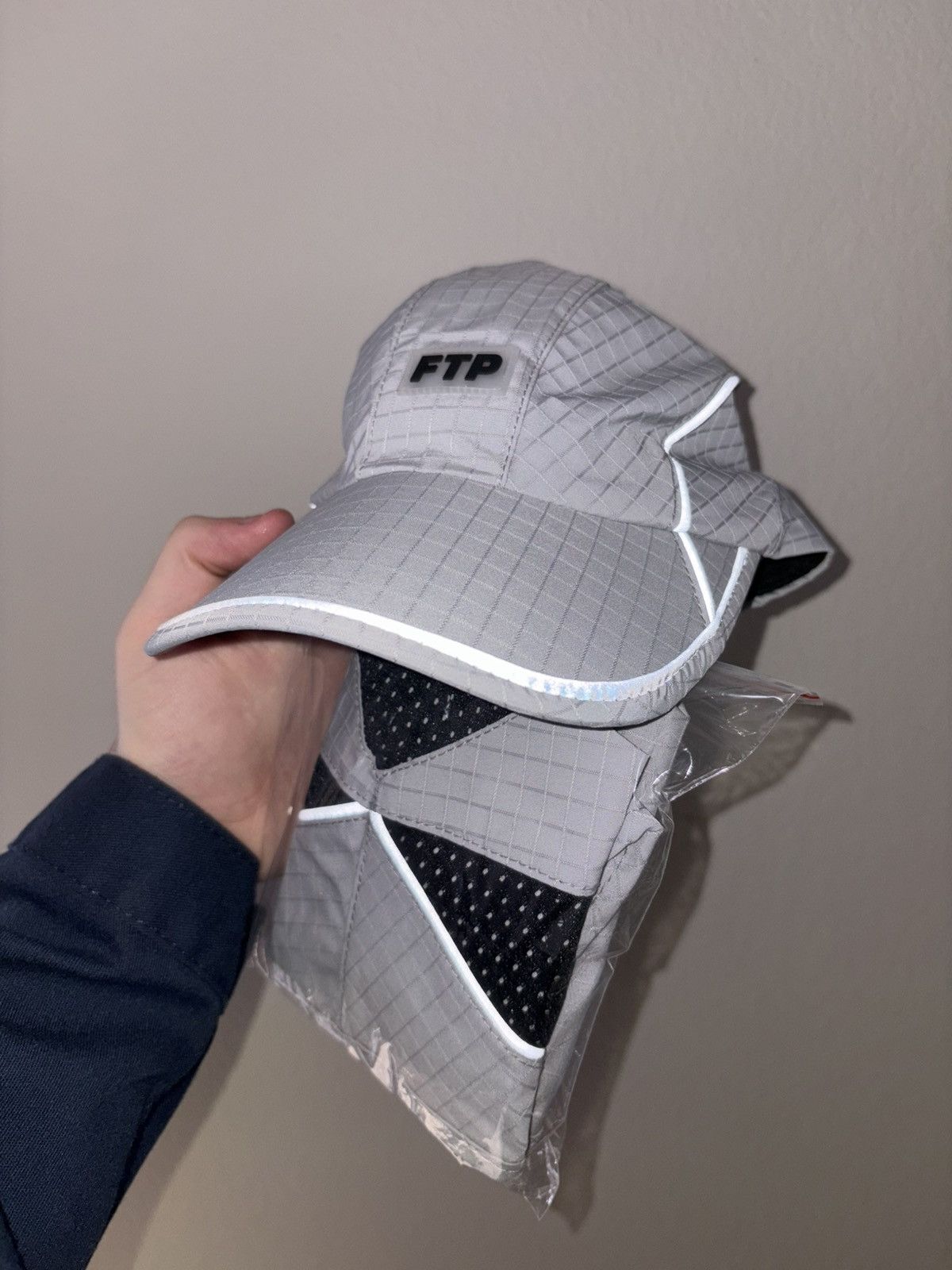 Fuck The Population FTP Piping Facemask Runner Hat Grey Size ONE SIZE - 1 Thumbnail