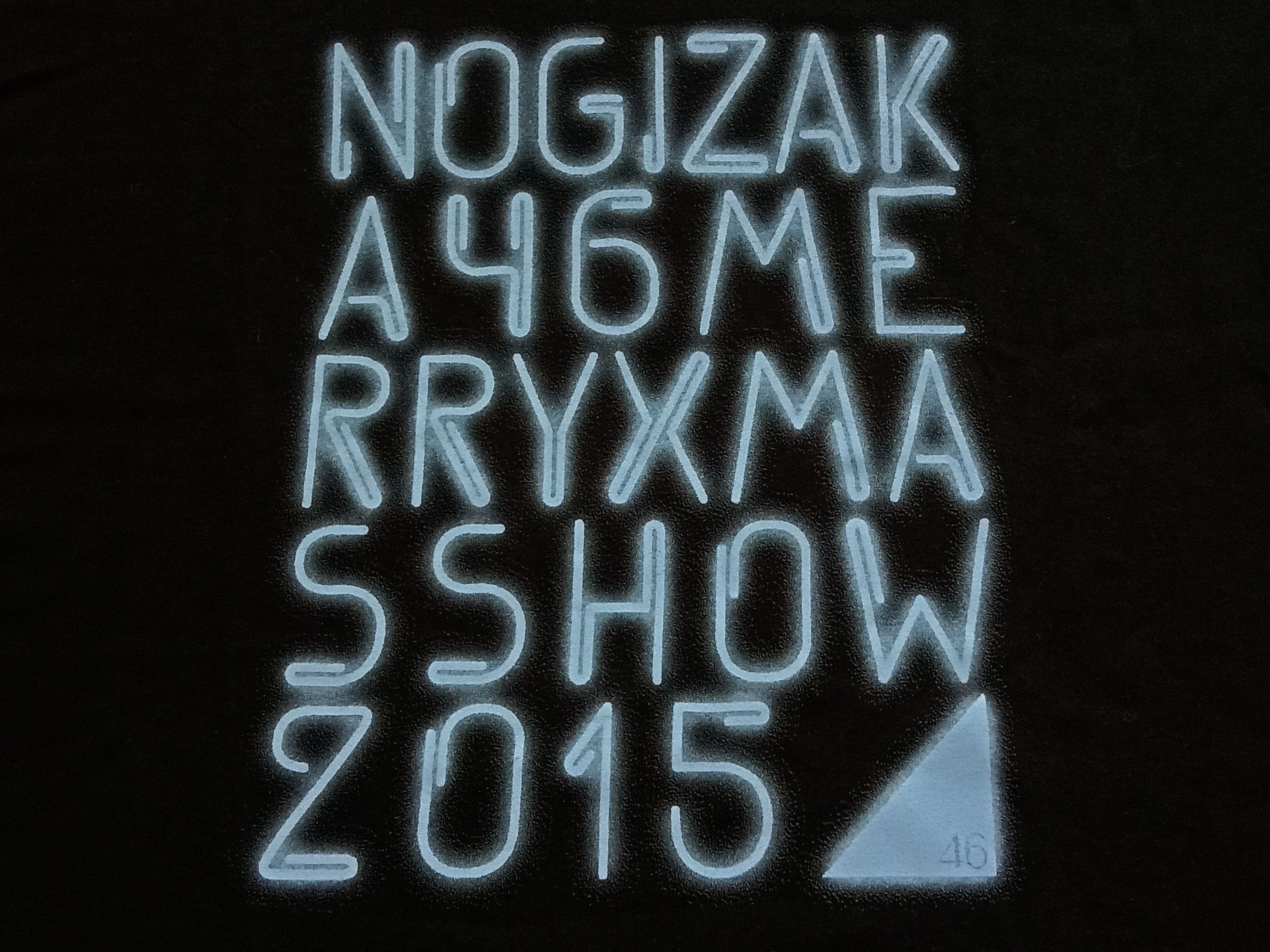 Japanese Brand T-shirt Nogizaka46 Xmas Show 2015 Original Size L Size US L / EU 52-54 / 3 - 2 Thumbnail