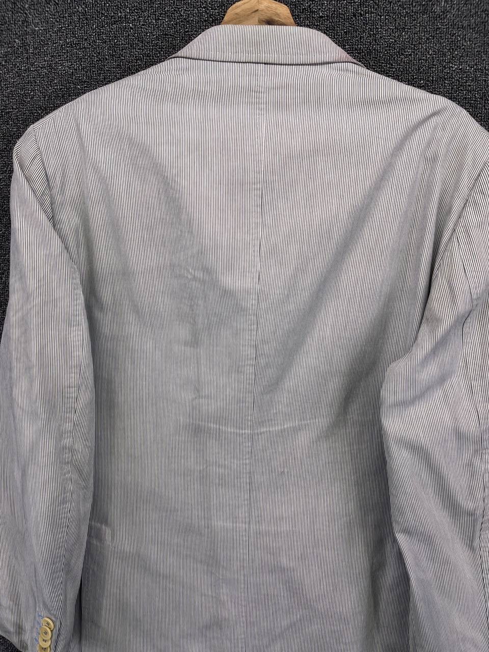Burberry Vintage 90s Burberry Black Label Hickory Striped Coat Jacket Size US L / EU 52-54 / 3 - 13 Thumbnail