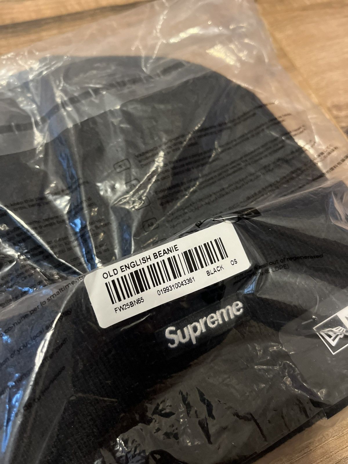 Supreme Supreme New Era Old English Beanie Size ONE SIZE - 4 Thumbnail