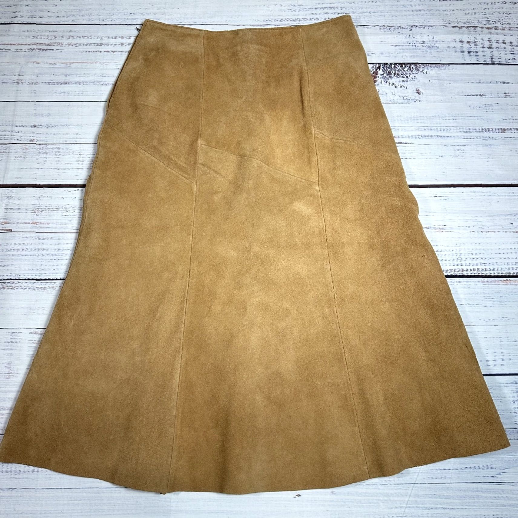 Vintage VINTAGE Avon Fashions Brown Suede Leather Long Skirt Flare Lined Sz 9/10 Women Dress Skirt Brown Flare 9/10 Avon Fashions Mens Women Boys Girls? Size 30" / US 8 / IT 44 - 3 Thumbnail
