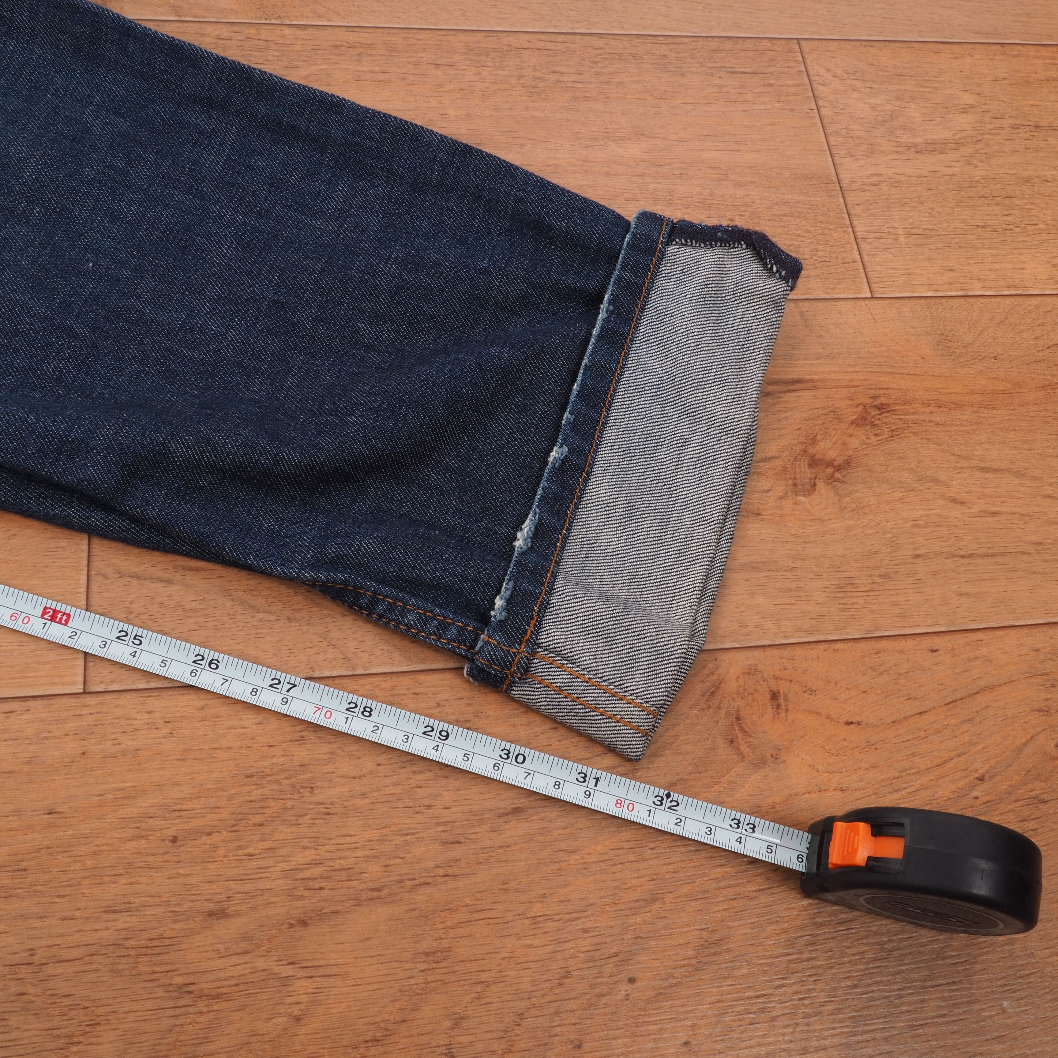 Prada PRADA Blue Loose Fit Distress Red Tab Logo Denim Blue Jeans Size US 30 / EU 46 - 12 Thumbnail