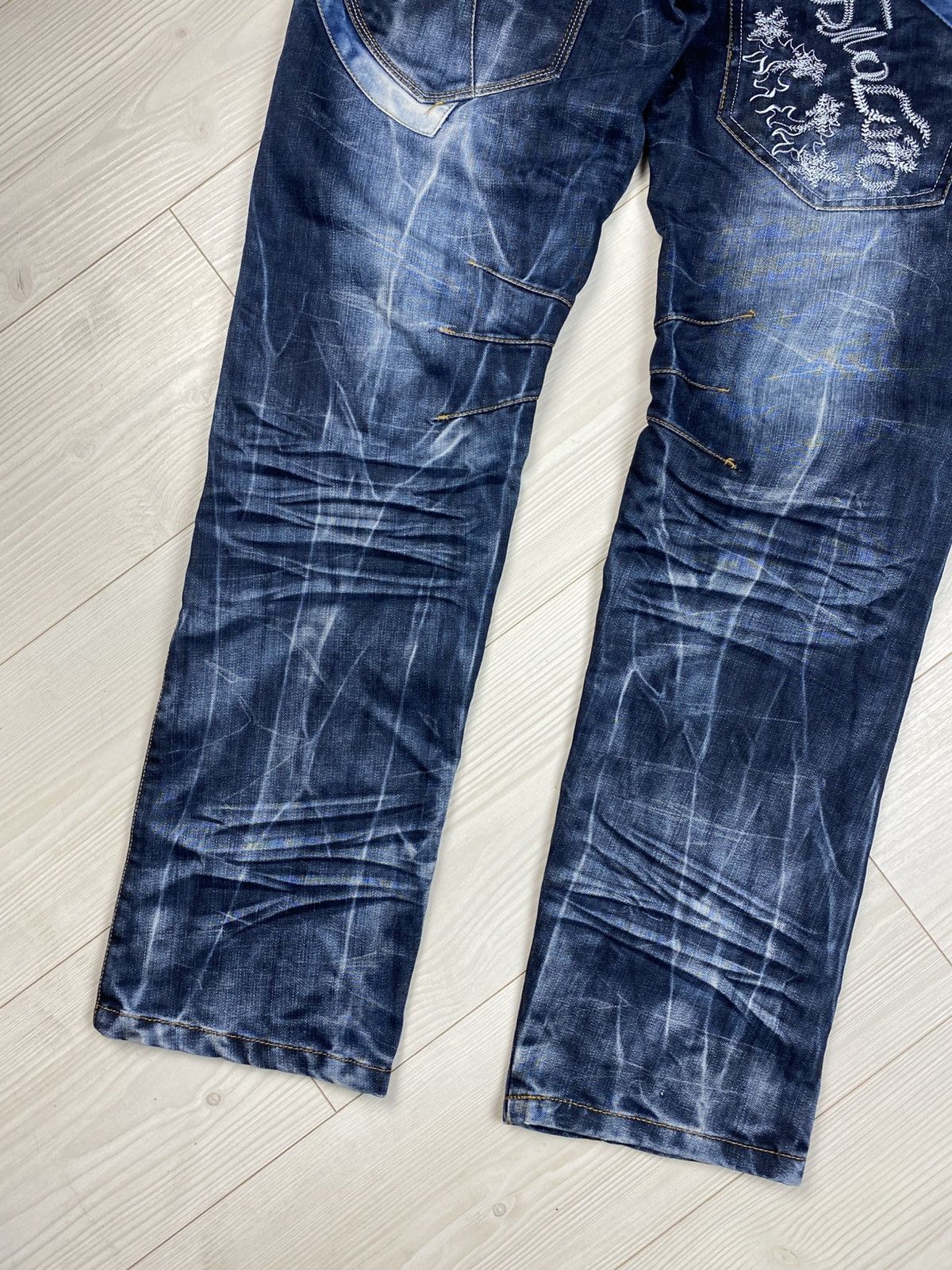 Japanese Brand Avantgarde Kosmo Lupo Denim Jeans Multipockets Rare Big Logo Size US 36 / EU 52 - 20 Thumbnail
