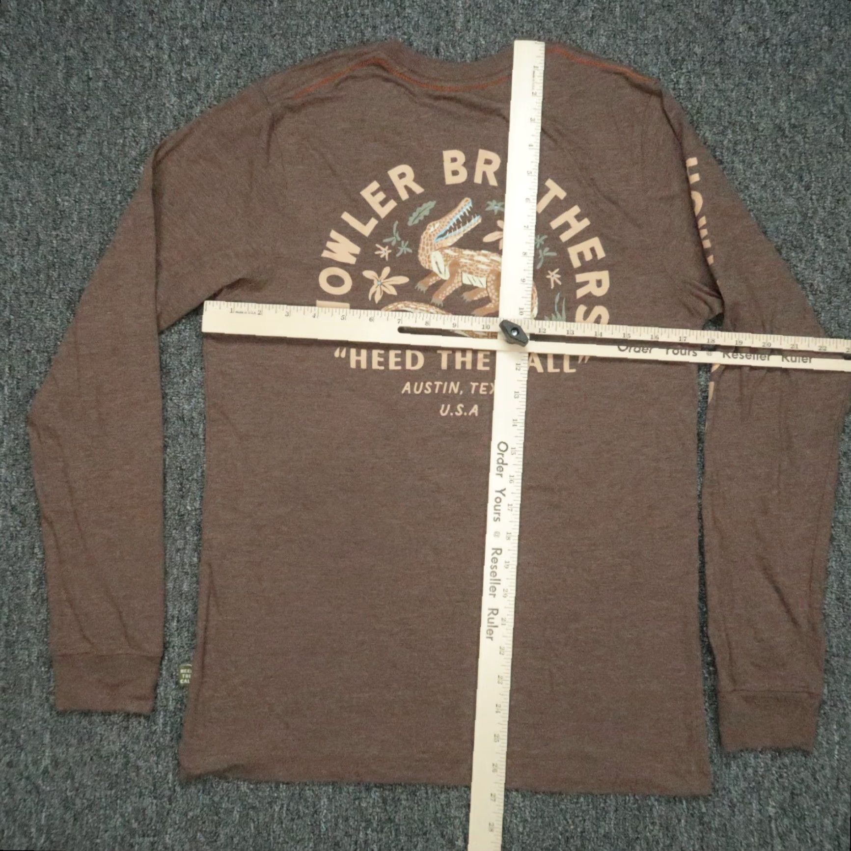 Howler Brothers Howler Bros Shirt Men Small Brown Graphic Long Sleeve Tee Crew Size US S / EU 44-46 / 1 - 6 Thumbnail