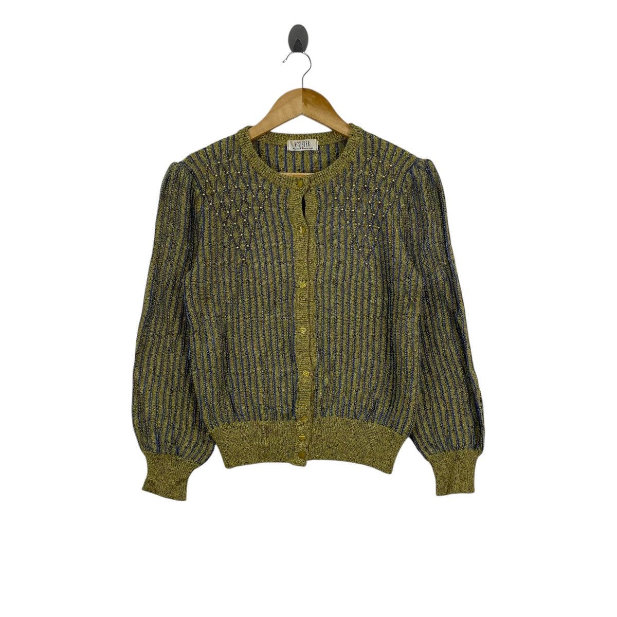 Japanese Brand × Vintage Vintage McSister Japan Patterned Knitwear Cardigan Sweater Size S / US 4 / IT 40 - 1 Thumbnail