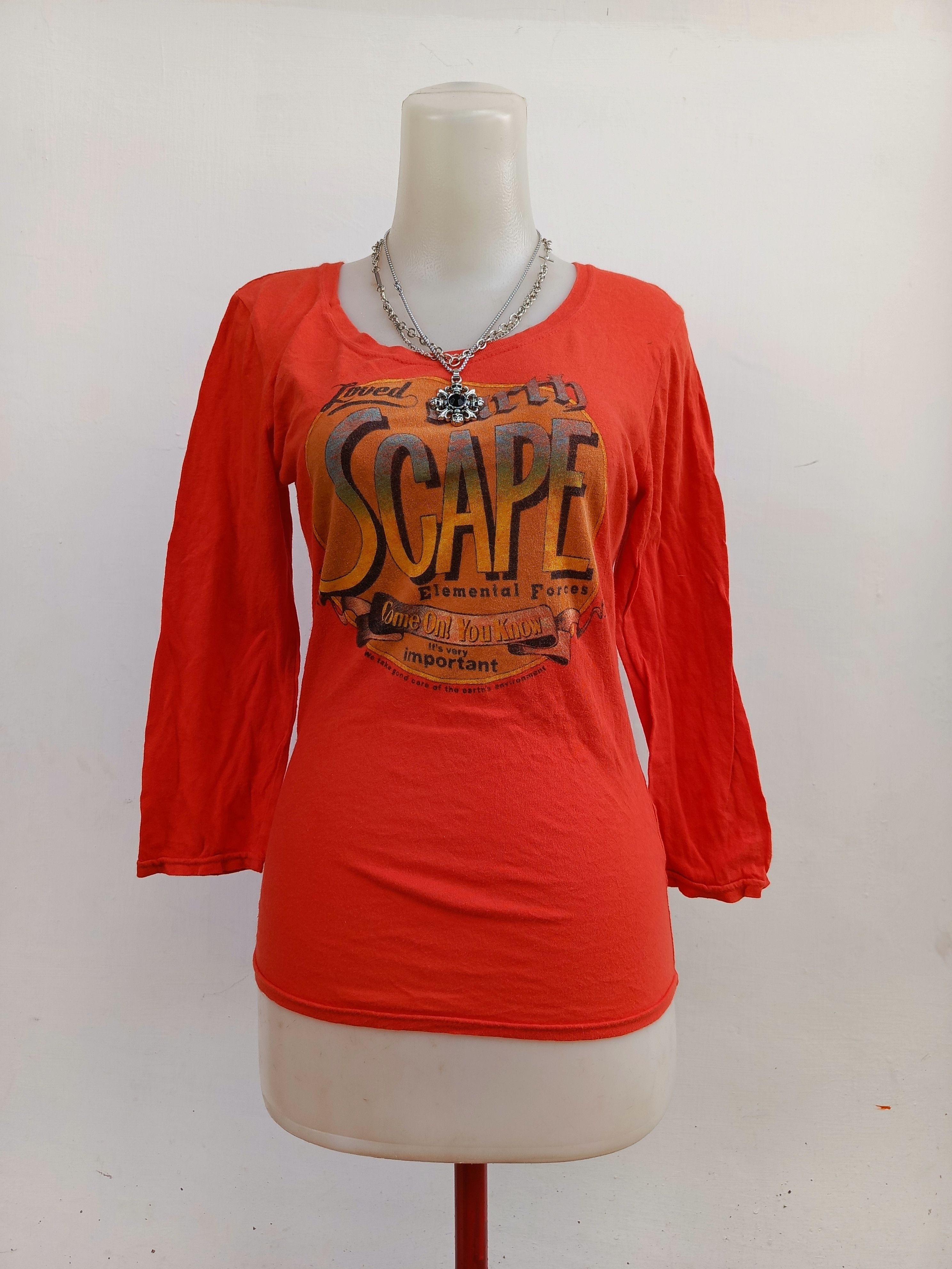 MOUSSY Moussy Japan Brand 3/4 Sleeve Printed Tee Size XS / US 0-2 / IT 36-38 - 1 Thumbnail