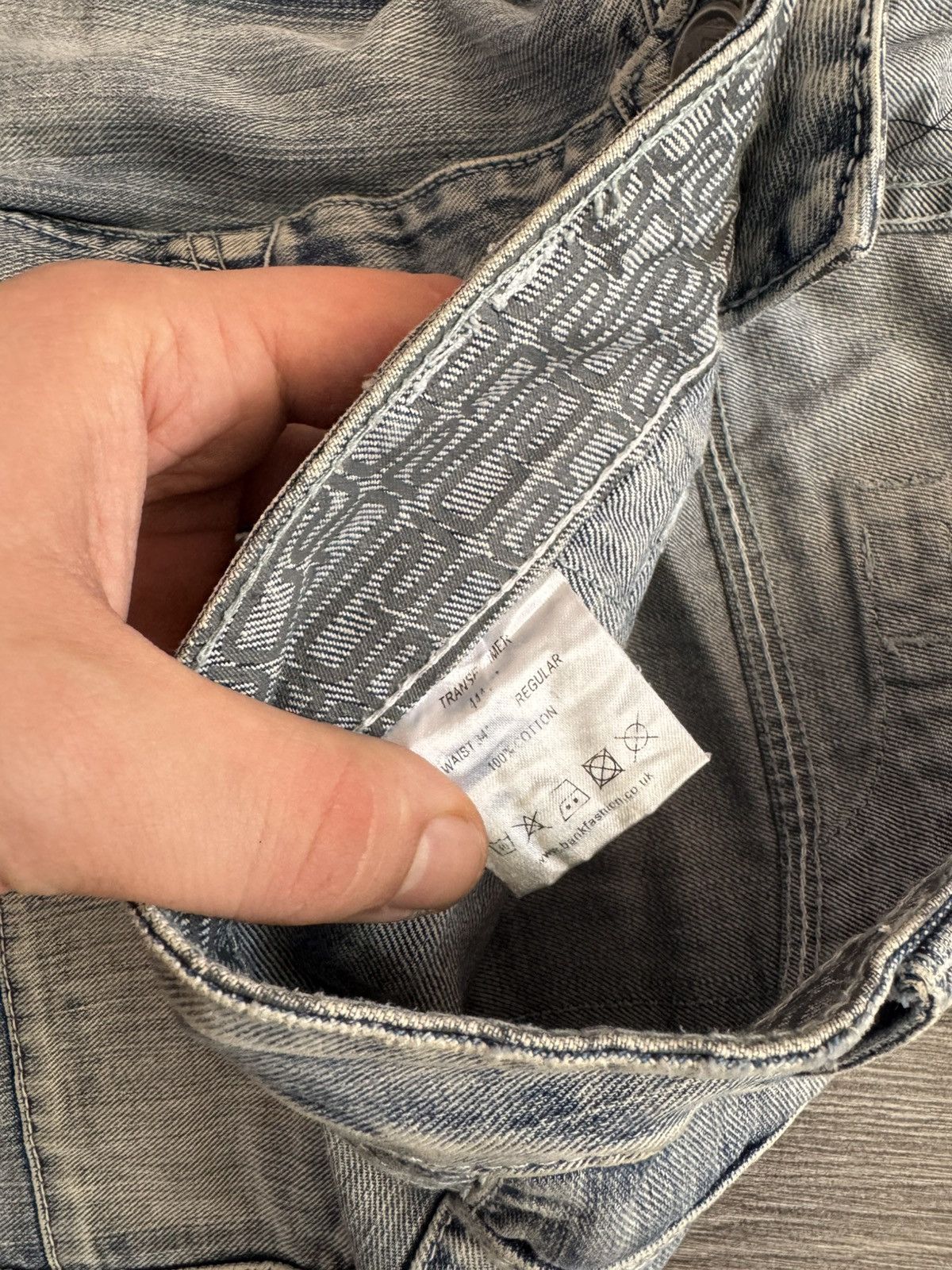 Japanese Brand Y2K Vintage Japanese Washed Zip Jeans Size US 34 / EU 50 - 5 Thumbnail