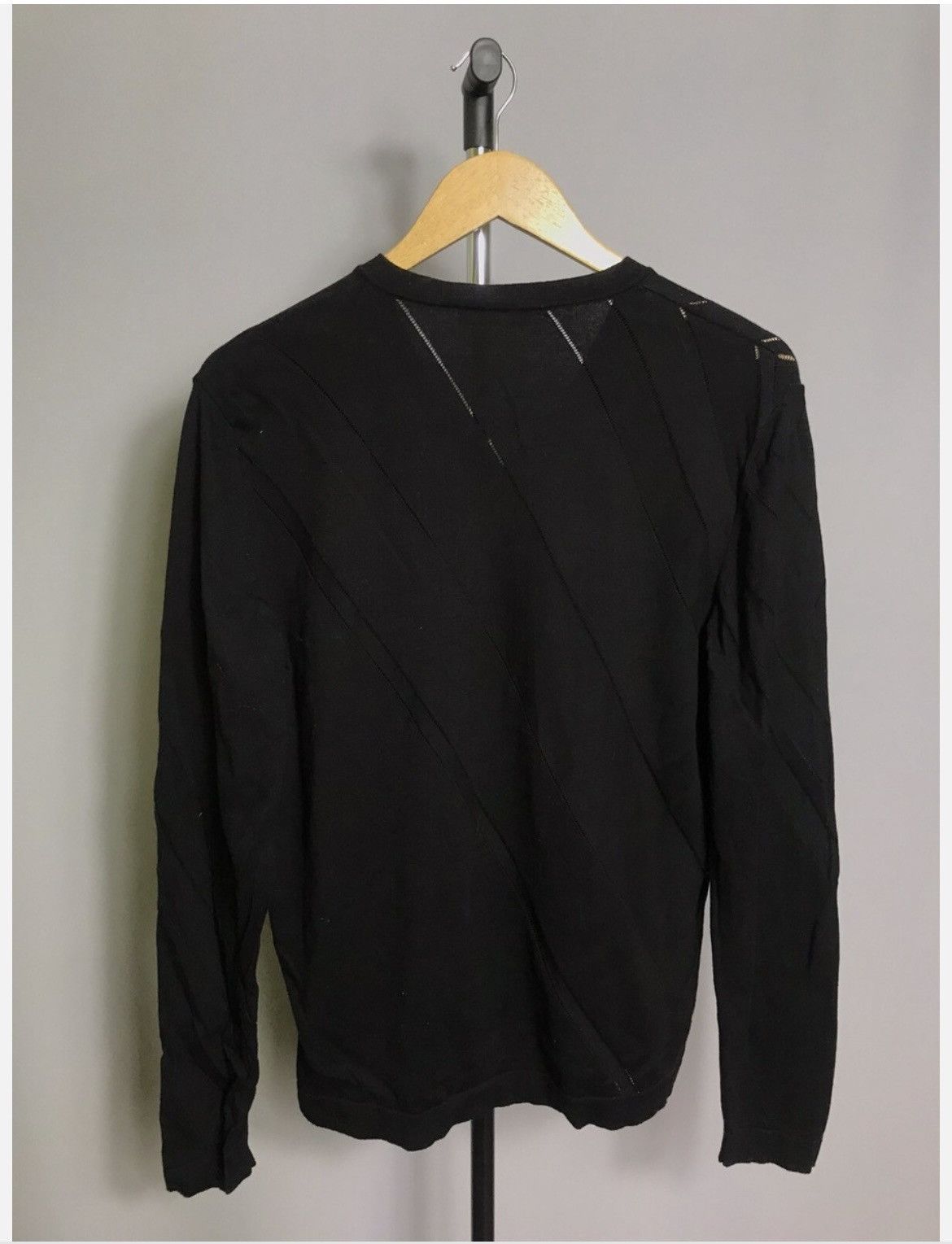 Versace Versace Jumper Black Designer Mens Cotton Sweater Size US L / EU 52-54 / 3 - 9 Thumbnail