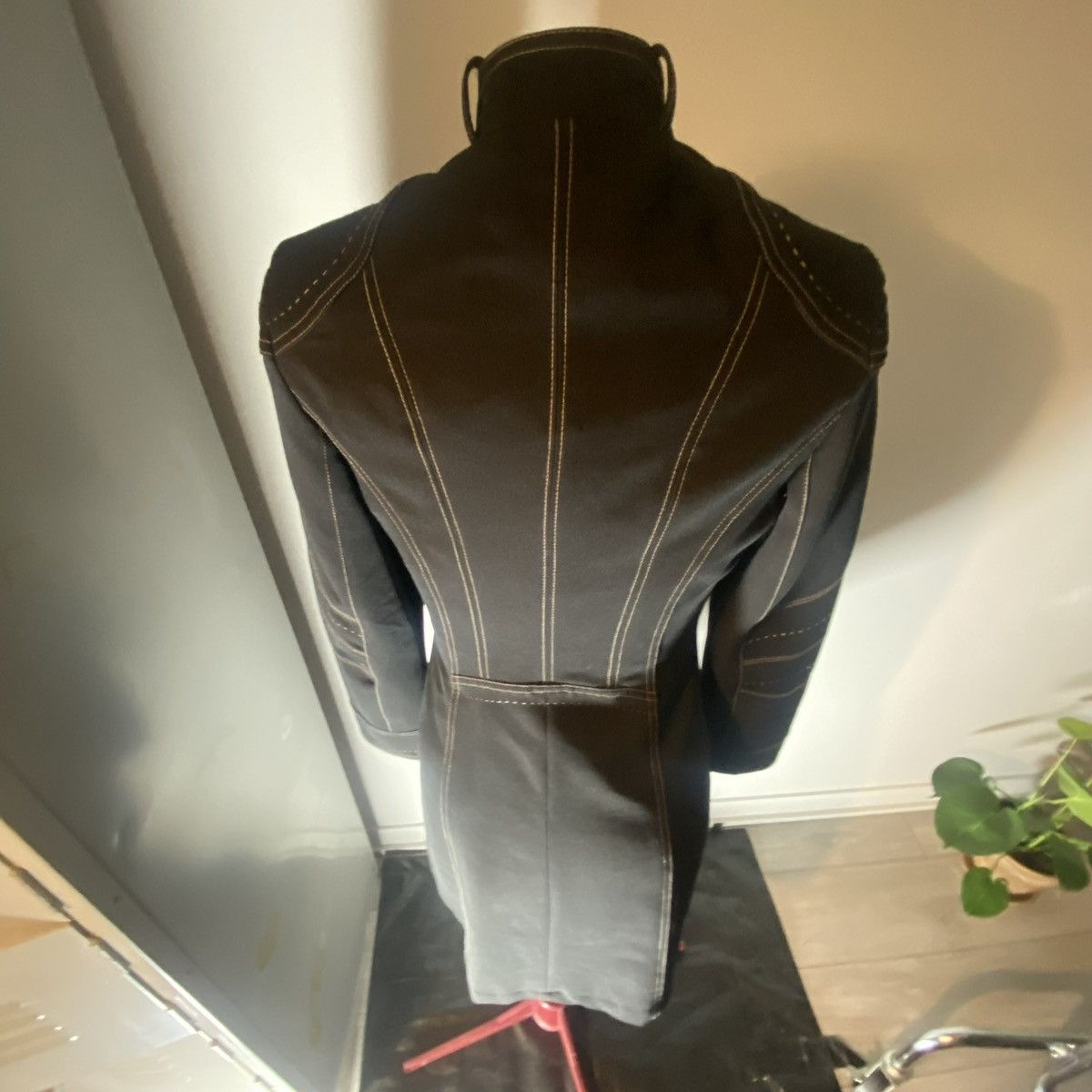 Japanese Brand Tristan & Iseut Matrix-Era “c. 1999–2003” Stitch Long Coat Size US S / EU 44-46 / 1 - 5 Thumbnail