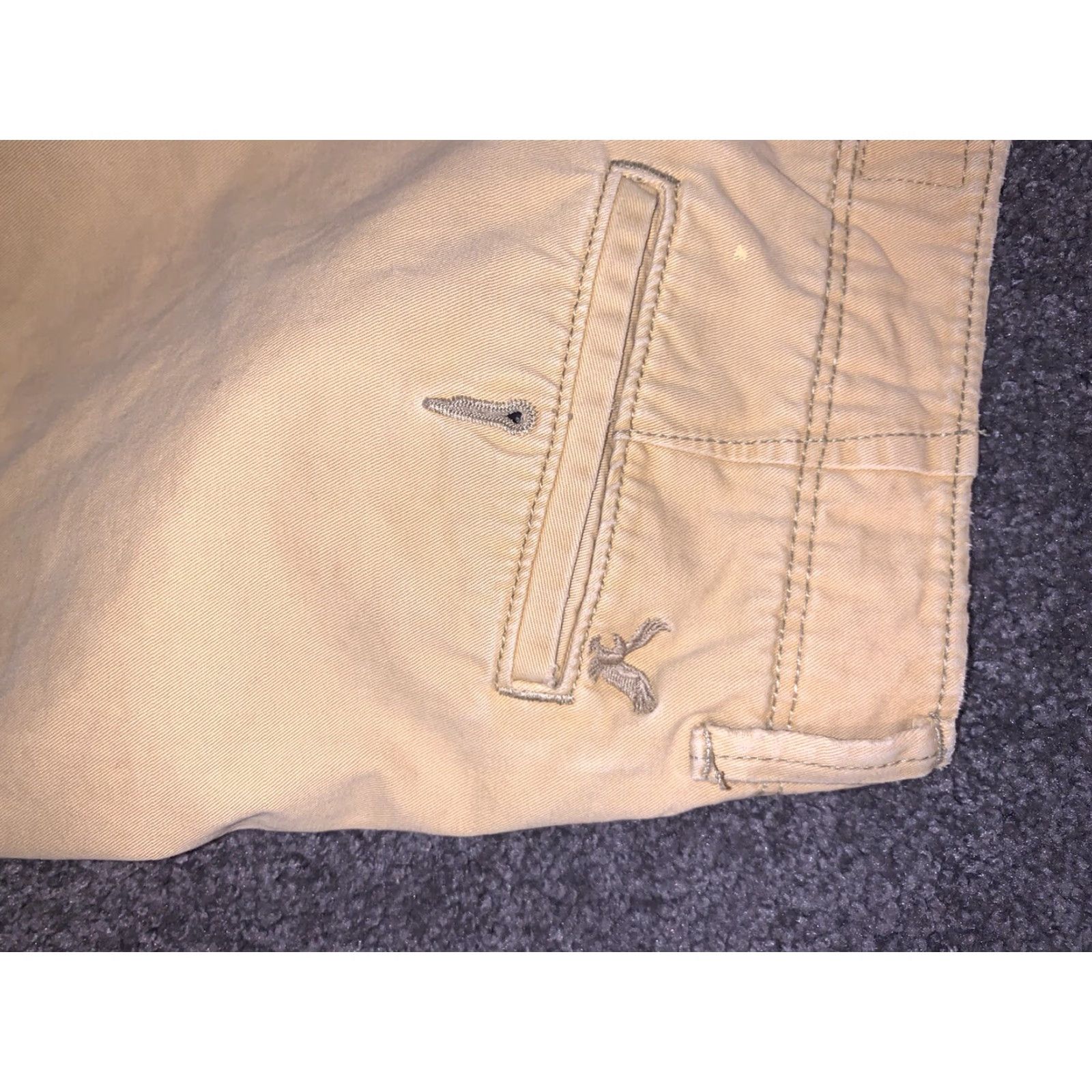 American Eagle Outfitters American Eagle Men's Size 30x32 Relaxed Straight Chino Pants Tan BEIGE Size US 30 / EU 46 - 3 Thumbnail