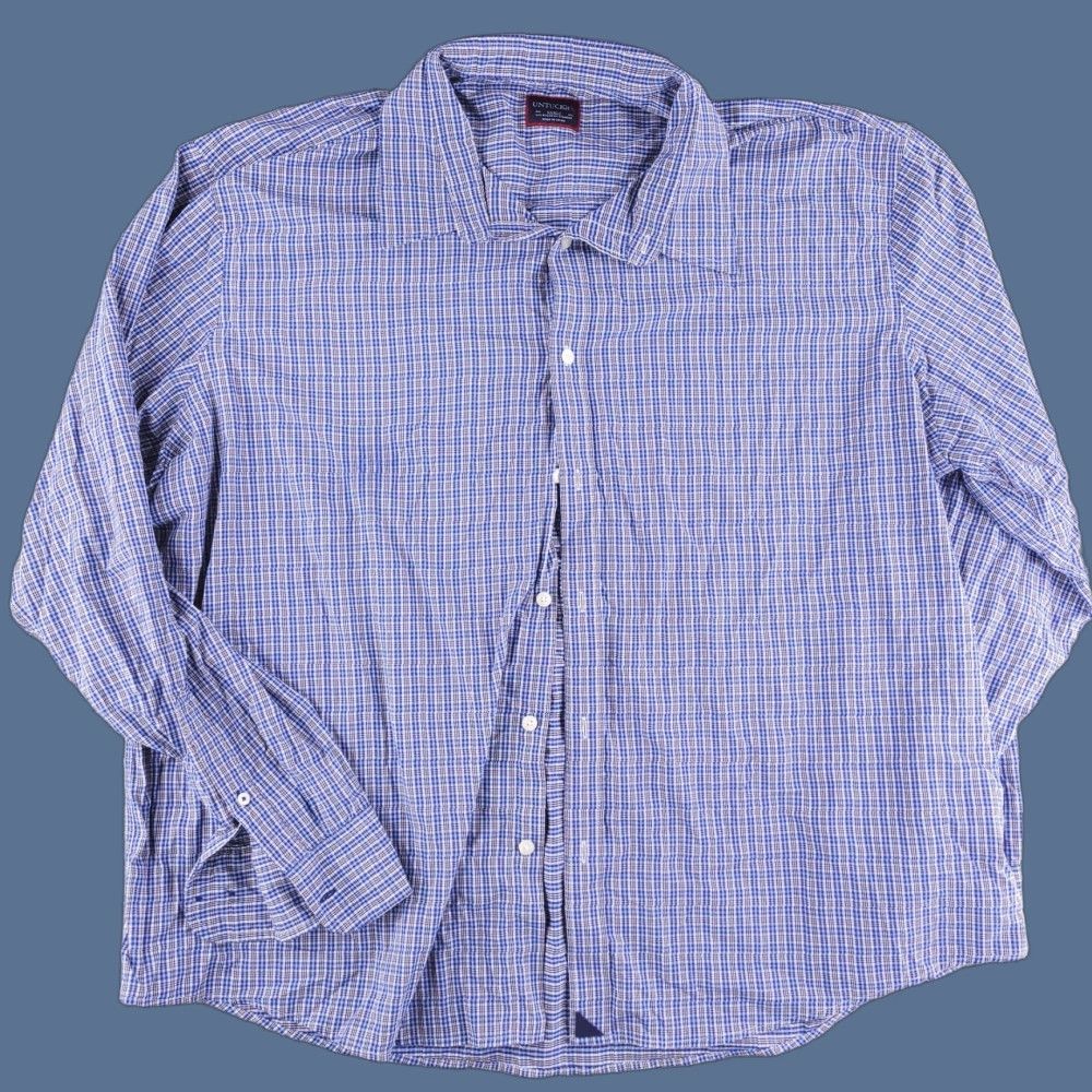 UNTUCKit UNTUCKit Shirt Mens 3XL Long Sleeve Button-Up Nylon Stretch Micro Check Multicolor NYLON Stretch Untuckit Mens 3XL Long Sleeve Button-Up Check Pattern Size US XXL / EU 58 / 5 - 1 Thumbnail