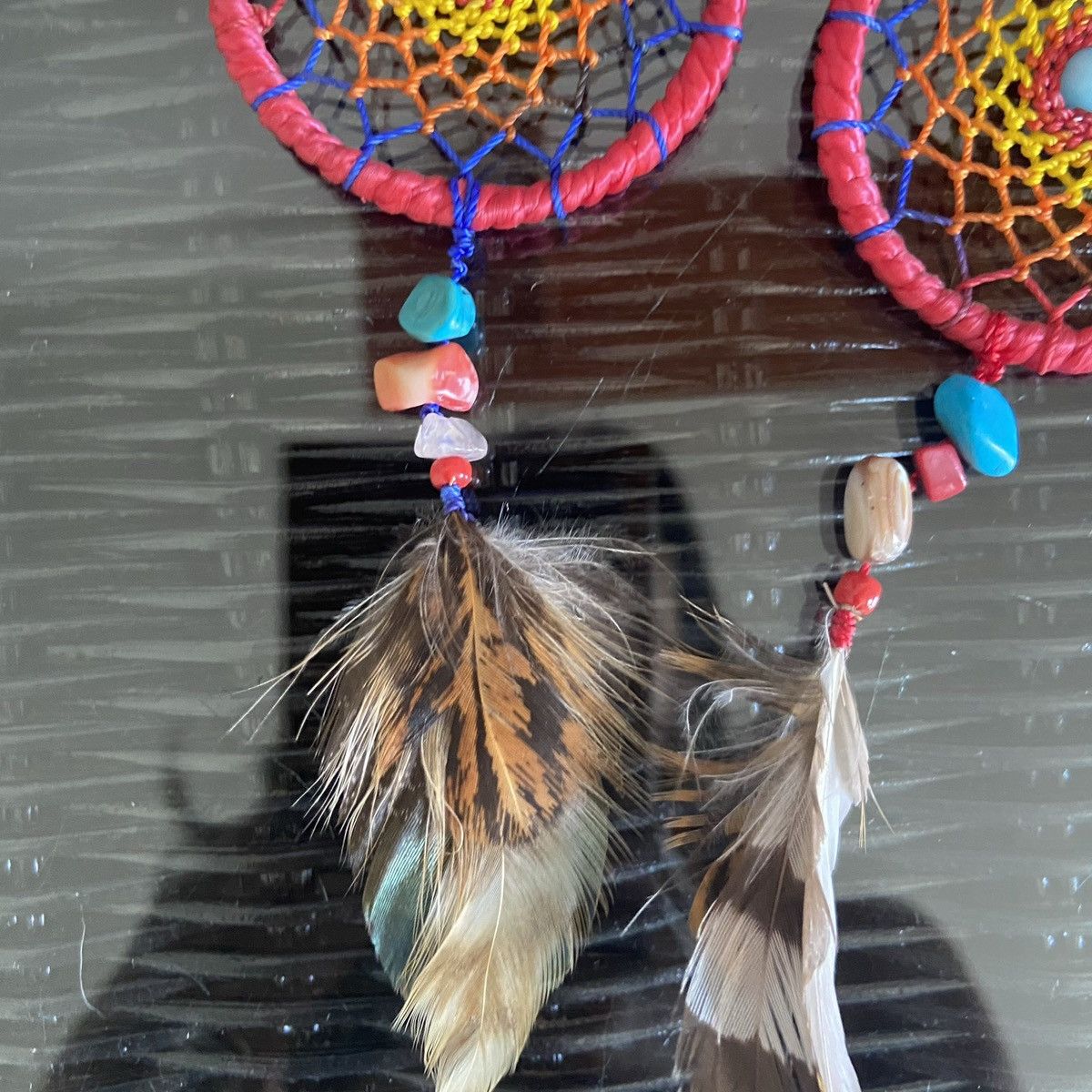 Other Large Bohemian Dreamcatcher Feather Statement Earrings Size ONE SIZE - 7 Thumbnail