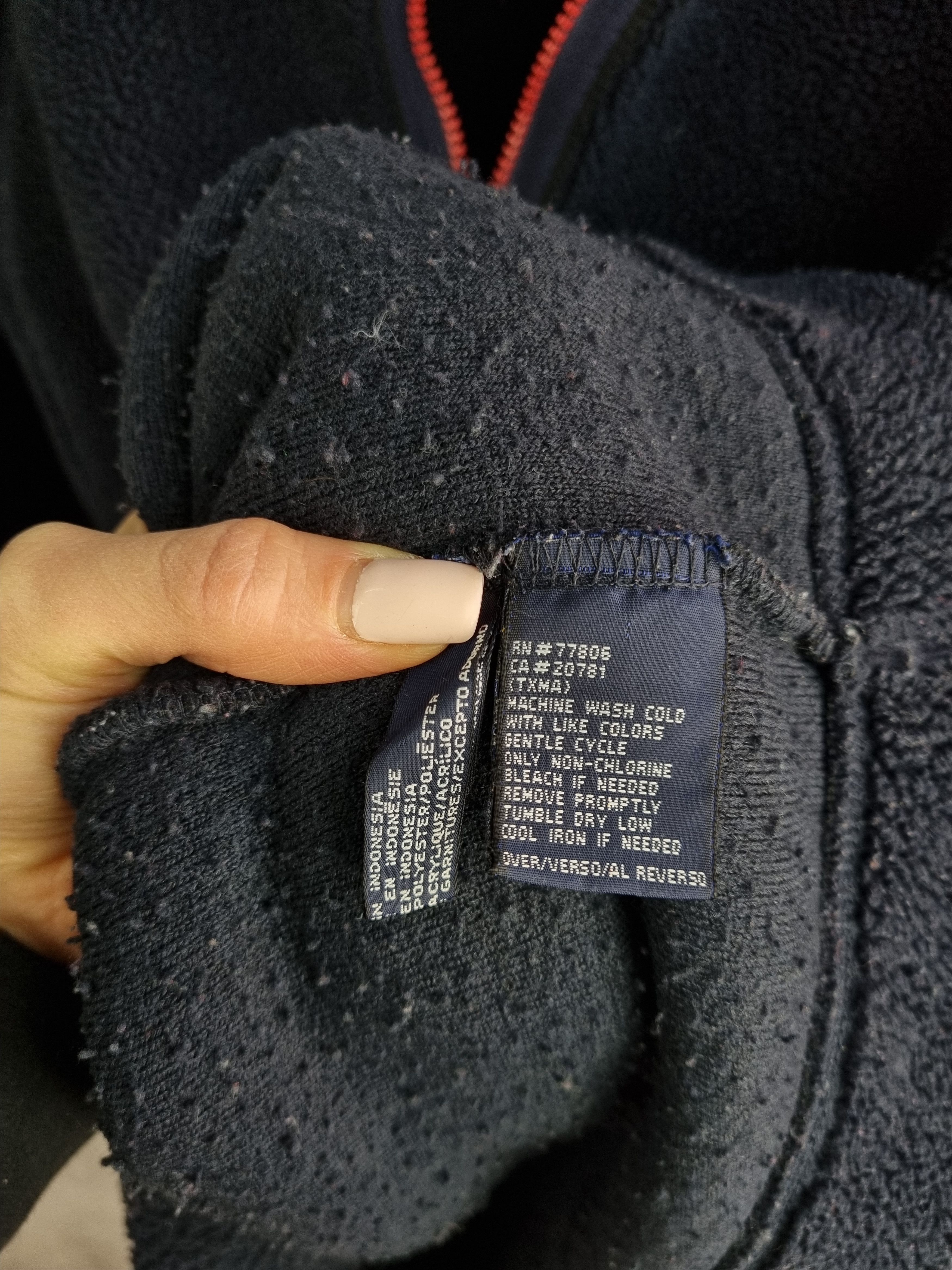Tommy Hilfiger × Tommy Jeans Rare Tommy Hilfiger half zip up Deep Pile Fleece Navy Size US L / EU 52-54 / 3 - 11 Thumbnail