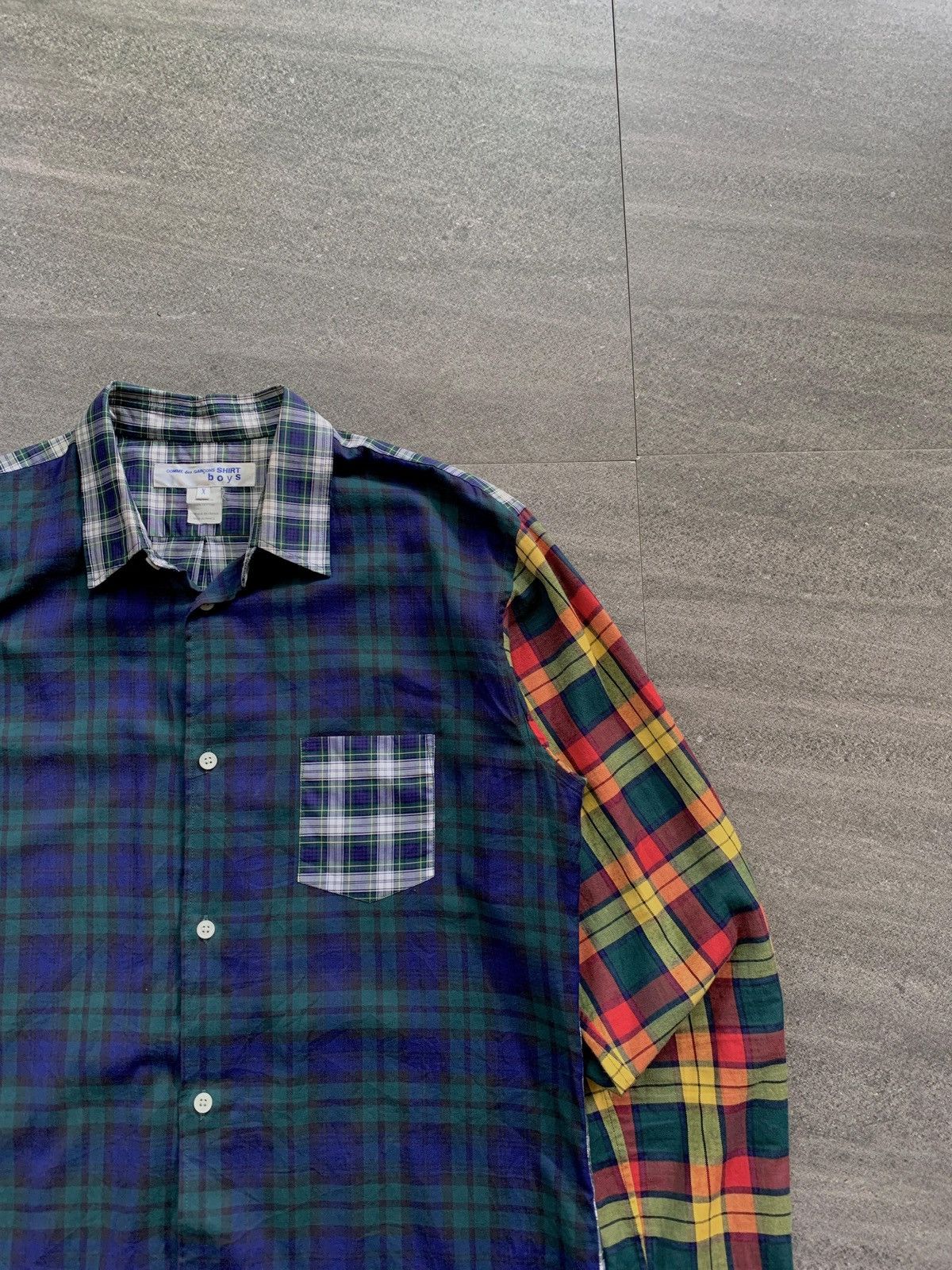 Comme des Garcons SHIRT FREE IMPORT TAX boys Multi Color Plaid Shirt Size US M / EU 48-50 / 2 - 4 Thumbnail