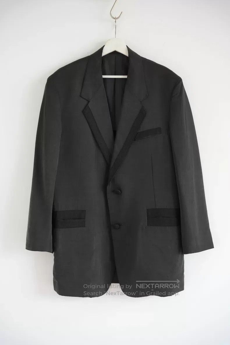 Yohji Yamamoto Yohji Yamamoto size 2 03 SS woven button silk blazer Size 36R - 1 Thumbnail