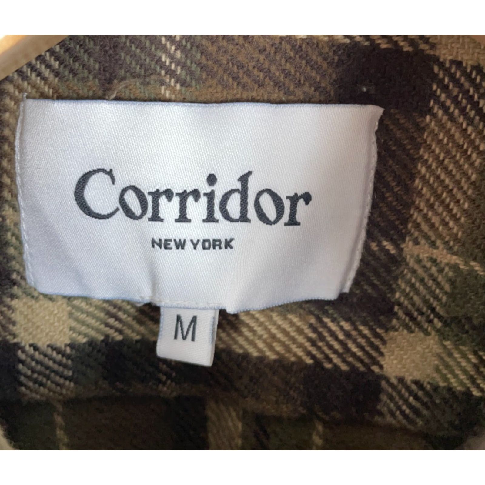 Corridor Corridor Shirt Men's Medium Flannel Brown Green Plaid Heavyweight Cotton 90s Grunge Retro Casual Workwear Button-Up Collar Long Sleeve Size US M / EU 48-50 / 2 - 3 Thumbnail