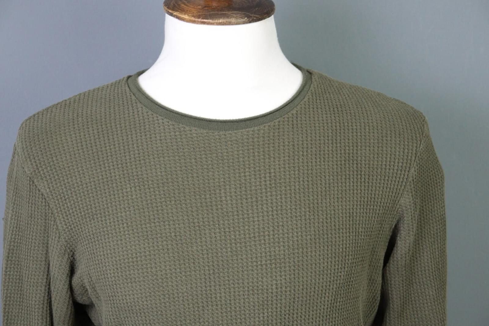 Z Zegna Z Zegna Khaki Waffle Knit Sweater Size US M / EU 48-50 / 2 - 2 Thumbnail