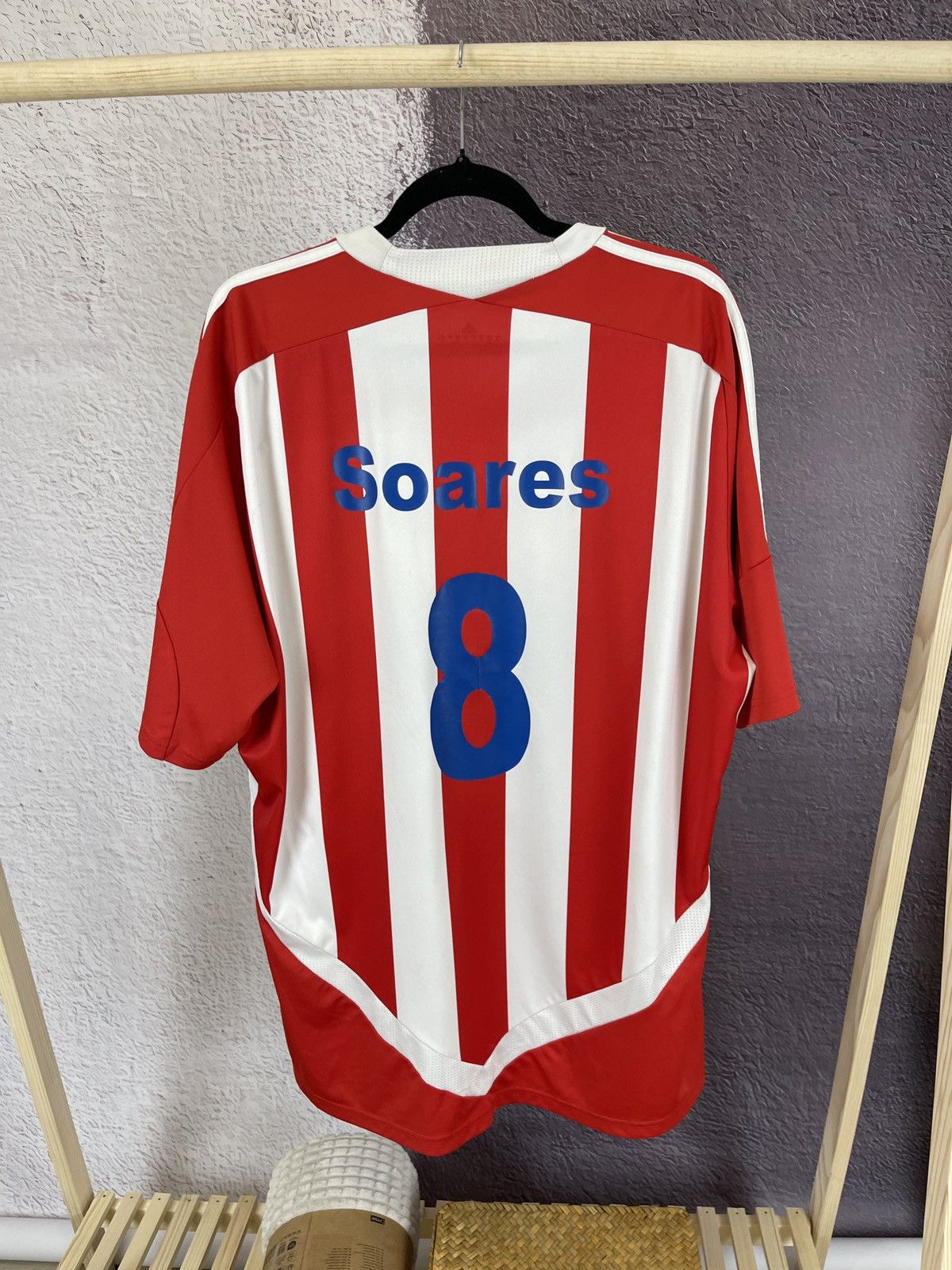 Adidas Adidas Stoke City 2011 2012 #8 Soares home soccer jersey Size US XXL / EU 58 / 5 - 2 Thumbnail