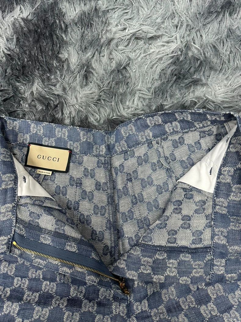 Gucci Gucci Full-print denim shorts 2502-Nextarrow Size US 26 / EU 42 - 3 Thumbnail