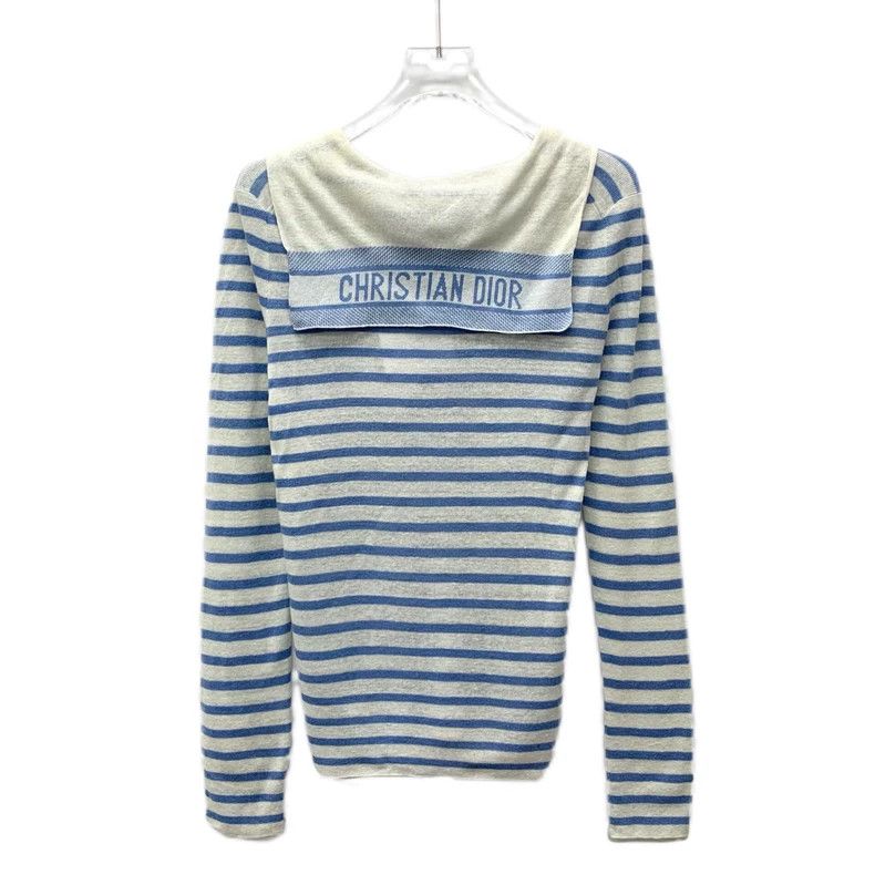 Dior Dior Color-blocked striped linen drawstring long-sleeved sw Size XS / US 0-2 / IT 36-38 - 2 Thumbnail