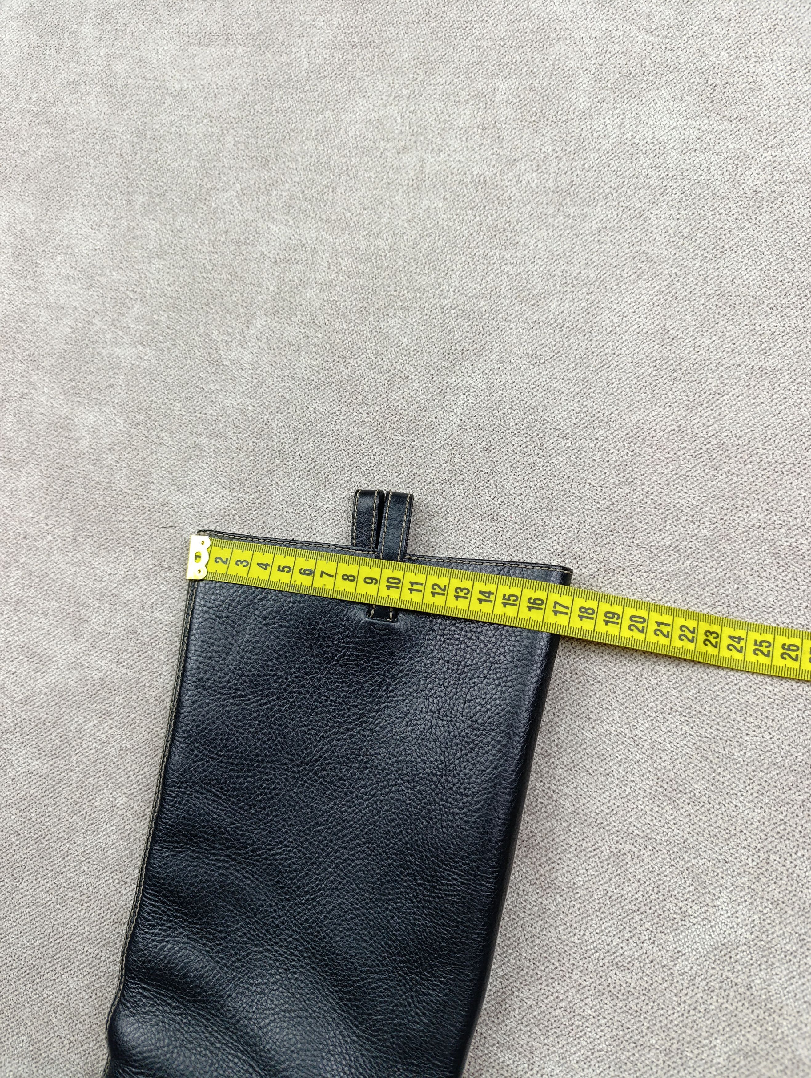 Gucci GUCCI BLACK GG INTERLOCK LOGO LEATHER BOOTS Size US 7 / IT 37 - 21 Thumbnail