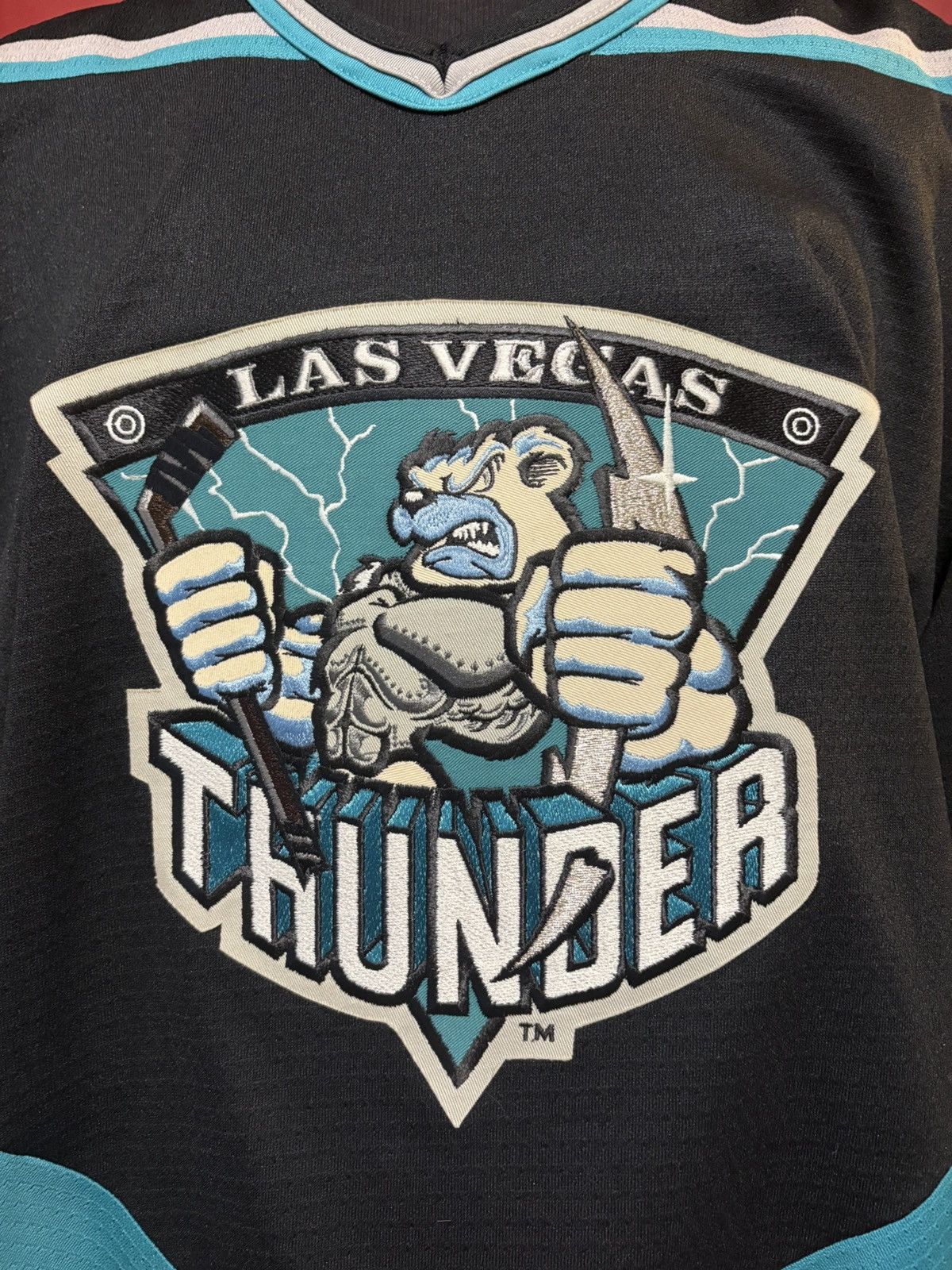 Vintage Vintage Las Vegas Thunder Jersey 90’s IHL Hockey Grail Size US XL / EU 56 / 4 - 3 Thumbnail